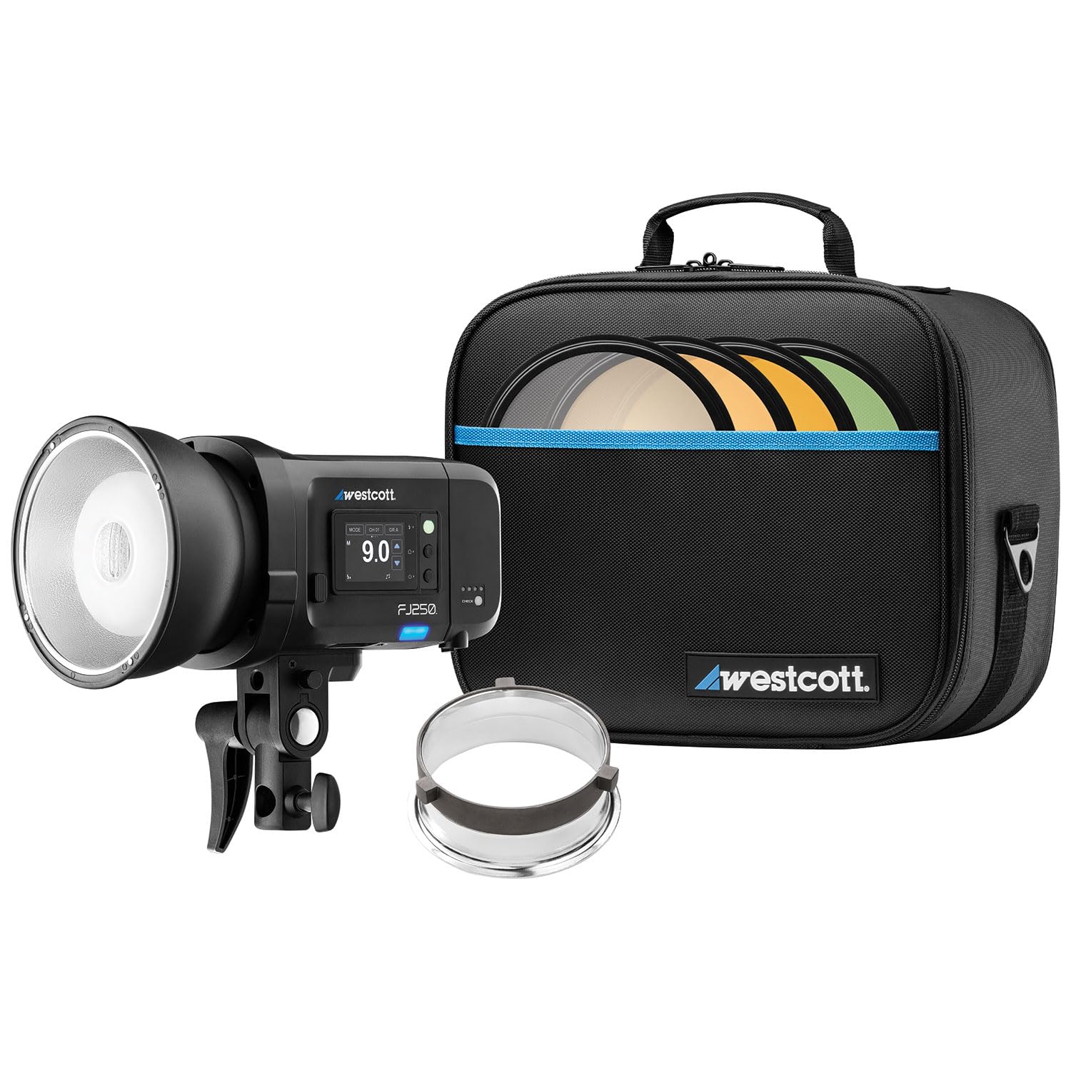 Westcott FJ250 Touchscreen Strobe with FJ Pro AC/DC Battery (250Ws) TTL HSS AC/DC Powered 850+ Full Power Flashes (US/CA Plug)