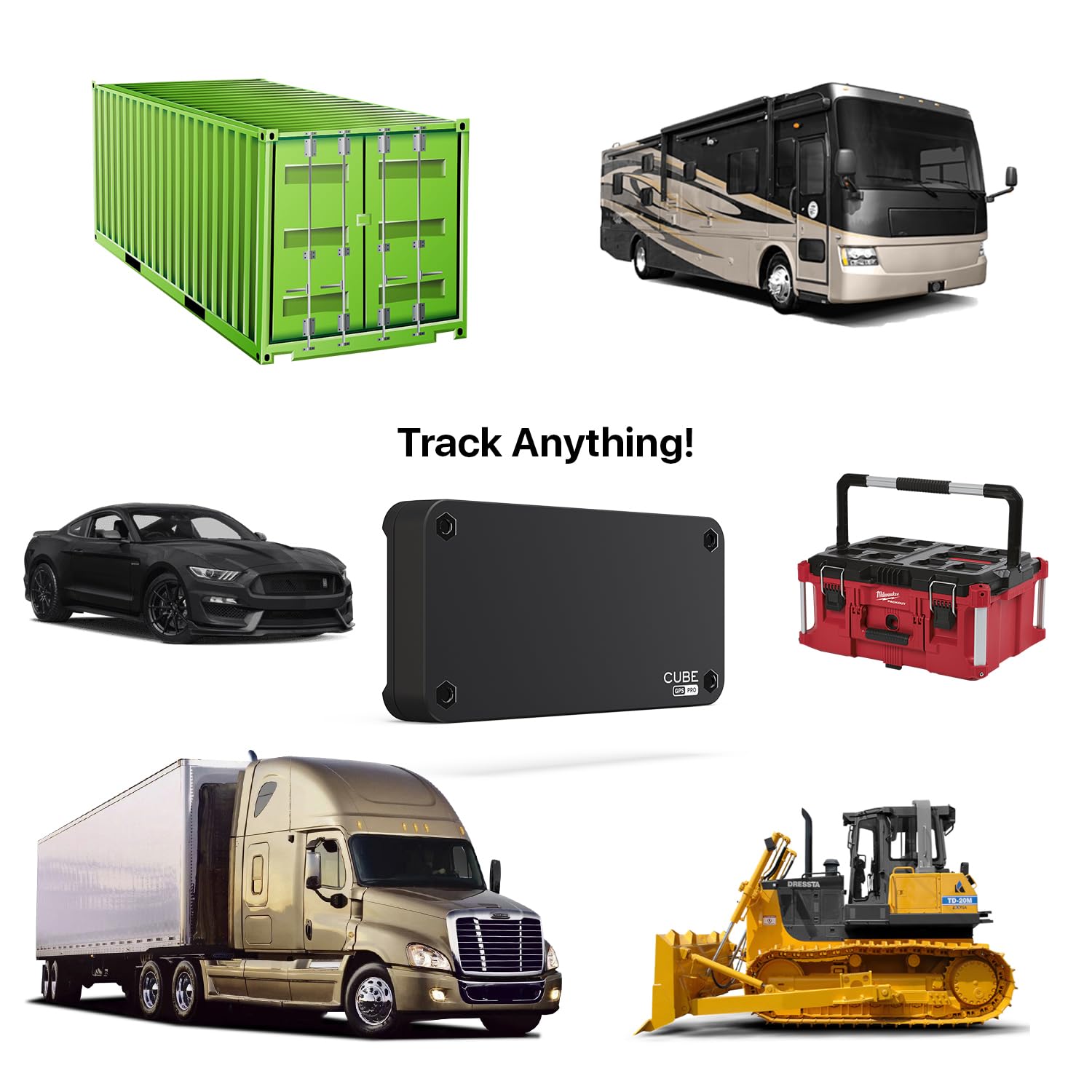 Cube Professional Gps Tracker For Vehicles Assets, Magnetic Gps Trackers, Car Tracker Device: Real Time Worldwide Location Geo-F