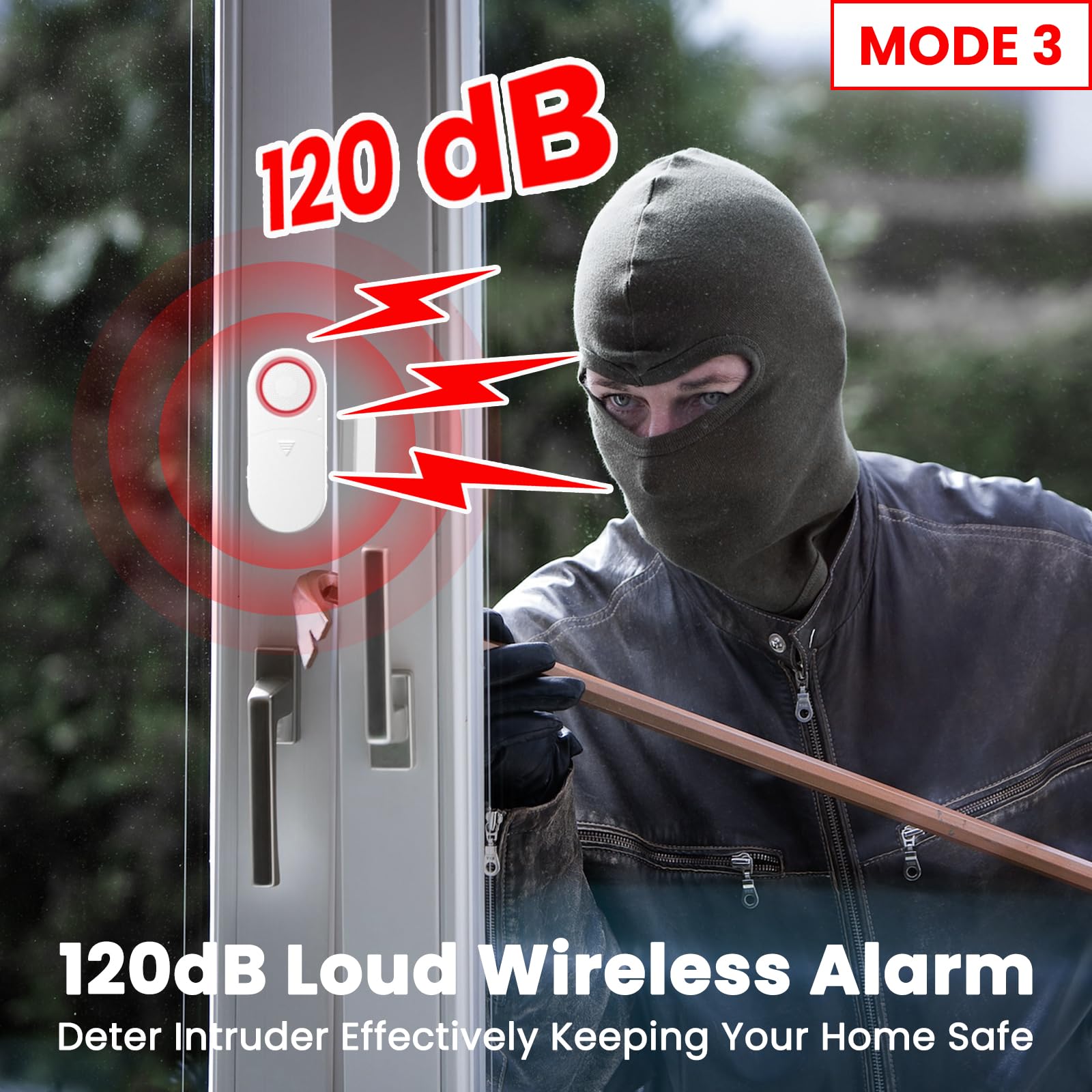 Freezer Door Alarm With Delay When Left Open, Door Chime Window Open Alarm Close Doors Reminder Loud 120 Db For Home, Store, Off