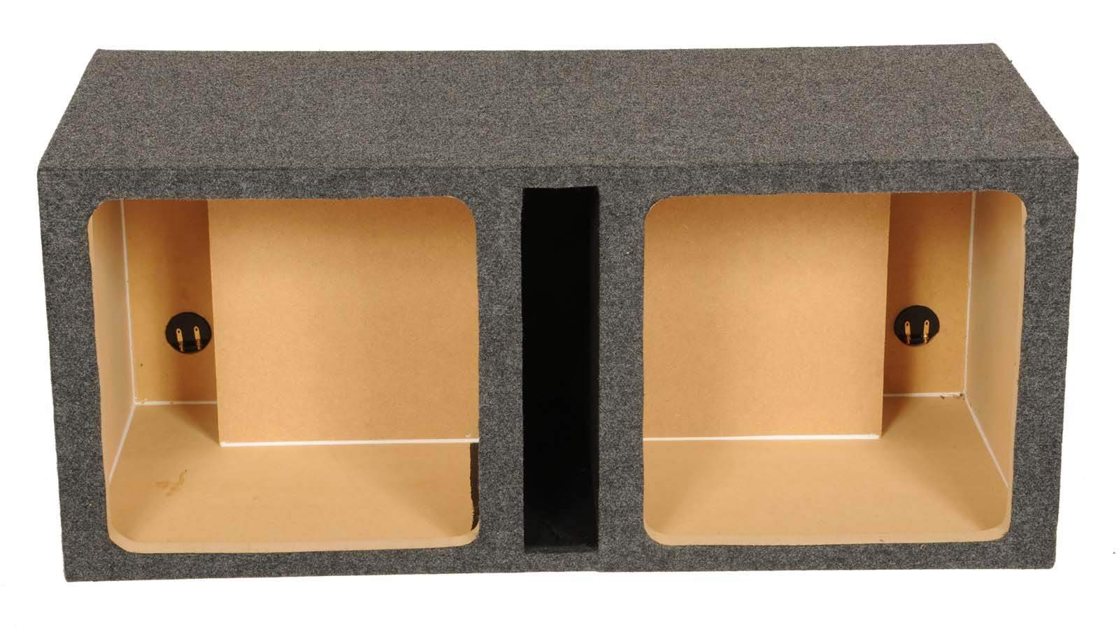 Q Power HD215 15 Dual Heavy Duty Vented Square Subwoofer Sub Enclosure Box