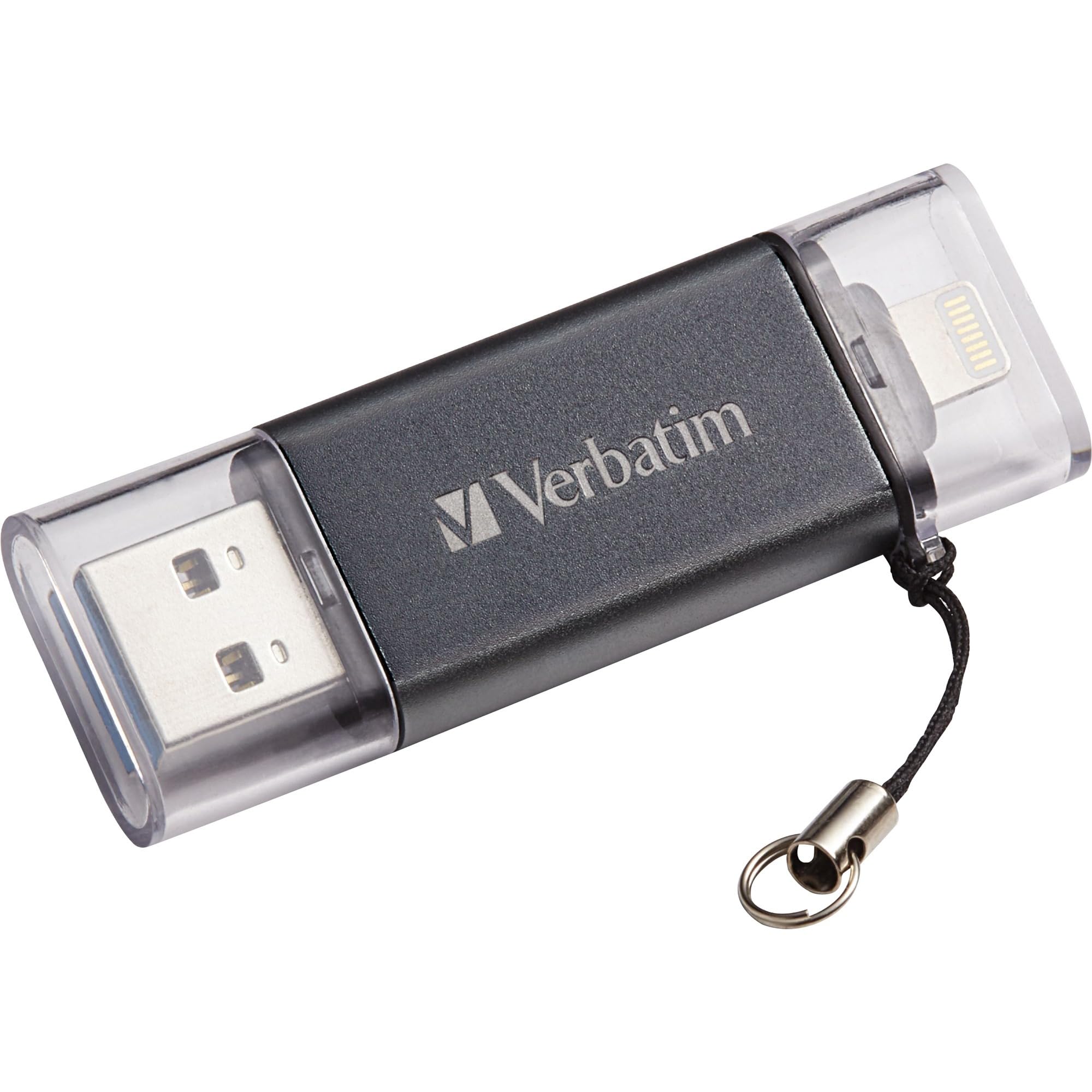 Verbatim 32GB Store n Go Dual USB 3.0 Flash Drive for Apple Lightning Devices - Graphite