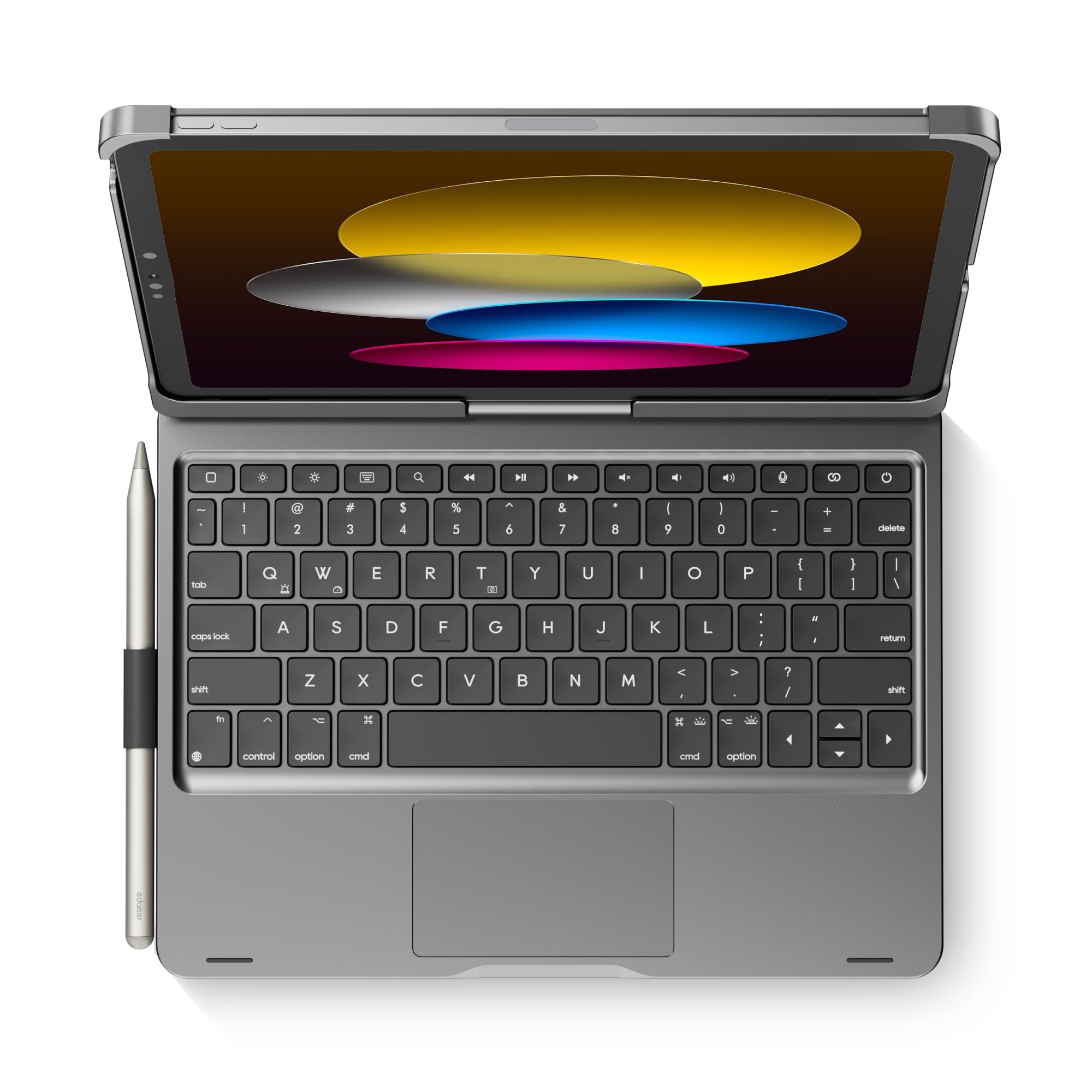 edaiser Swivel Keyboard Case for Apple iPad 11th Gen 2025 (A16)& iPad 10th Generation (10.9-inch); Rotatable Cover and Pencil Ho