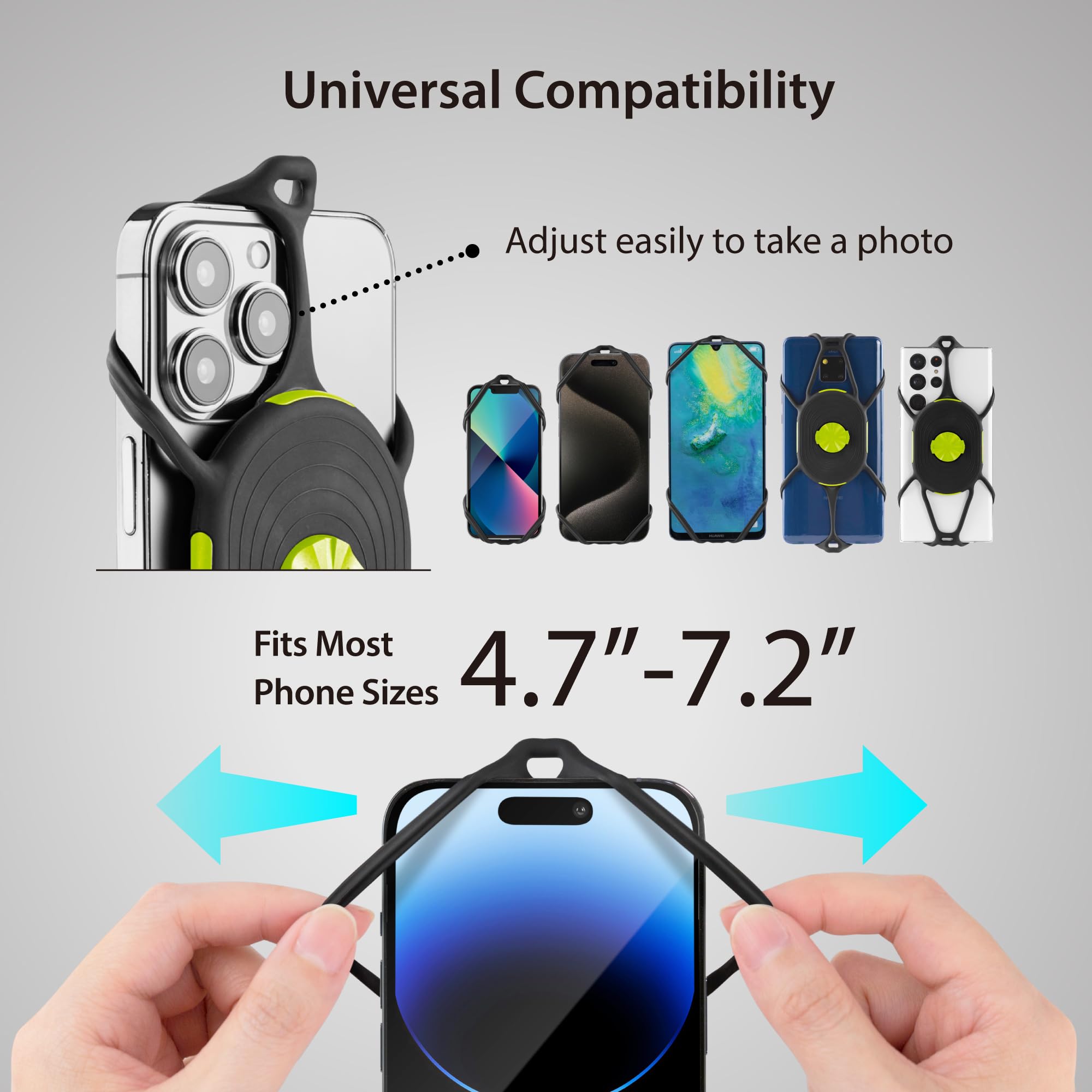 Bone Run + Bike Tie Connect Kit 2 Magnetic, 2-In-1 Magnetic Running & Bike Phone Holder, Detachable & Rotatable 360 Sport Armban