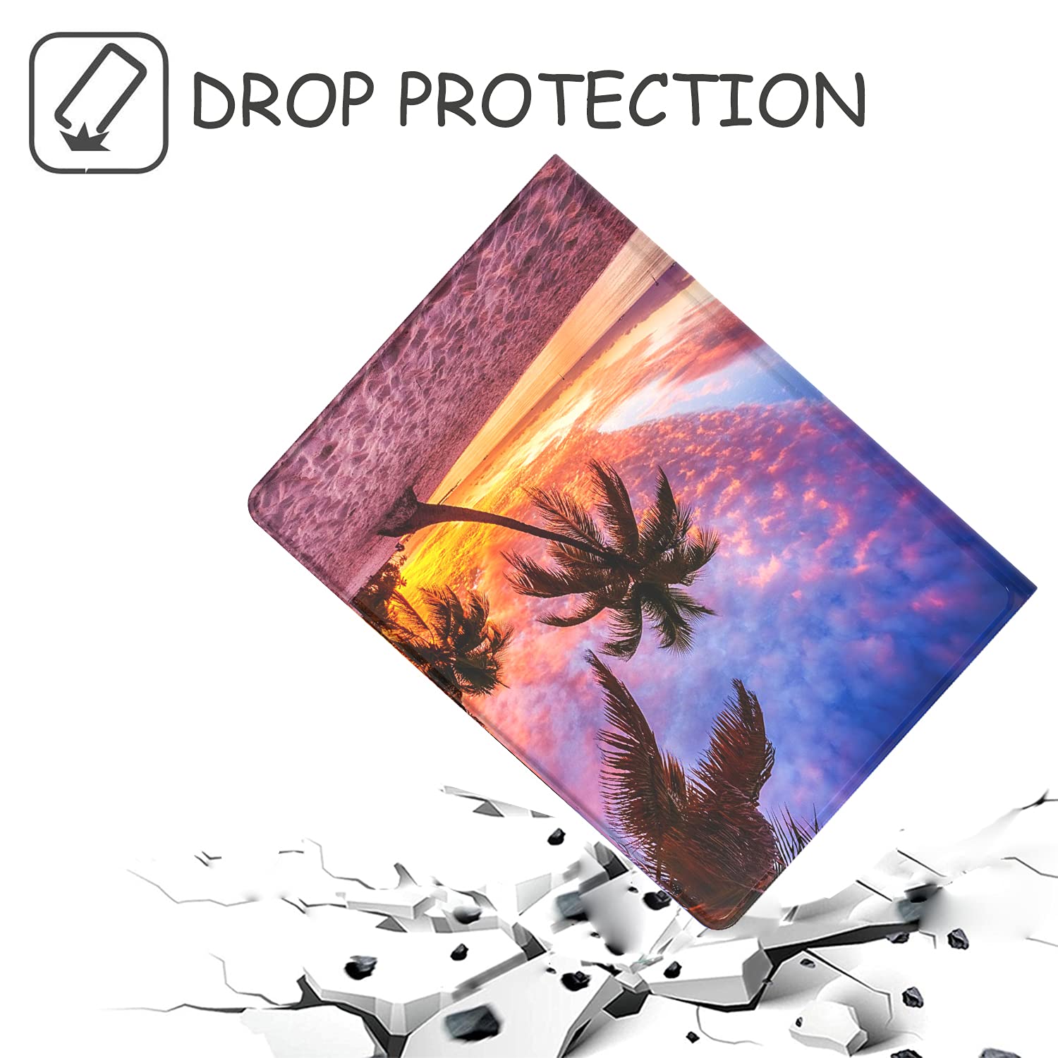 Usty Case For Samsung Galaxy Tab A 10.1'' 2019 Sm T510   Slim Shell Lightweight Premium Pu Leather Folio Stand Case Protective C