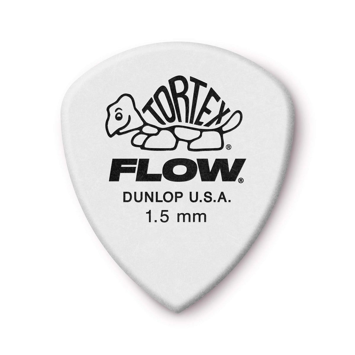 Jim Dunlop Tortex Flow Standard 1.5Mm Guitar Picks (558R1.50),White