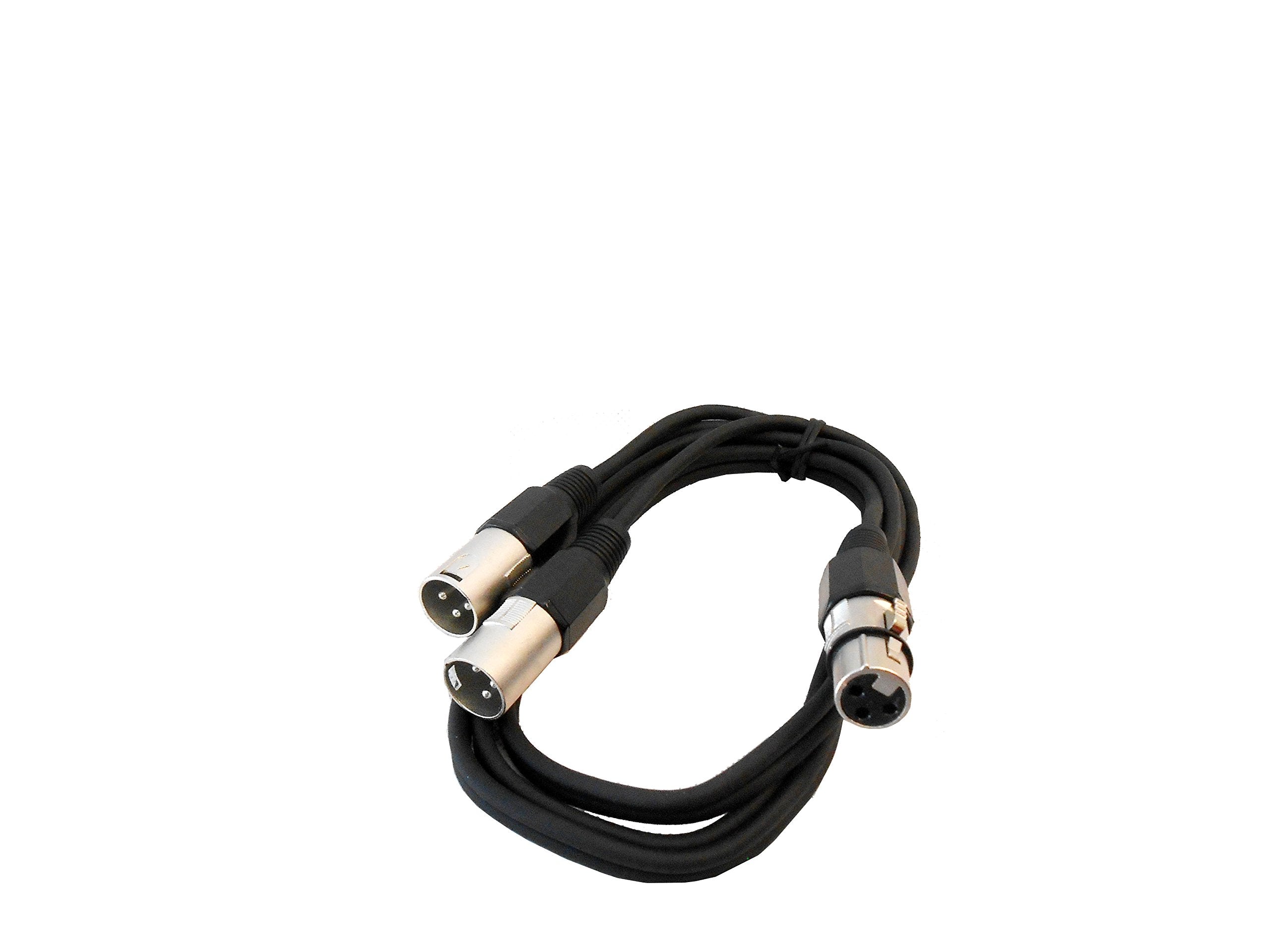 Audio2000'S Adc2033 P 5' Dual Xlr Male To Xlr Female Balanced Audio Cable