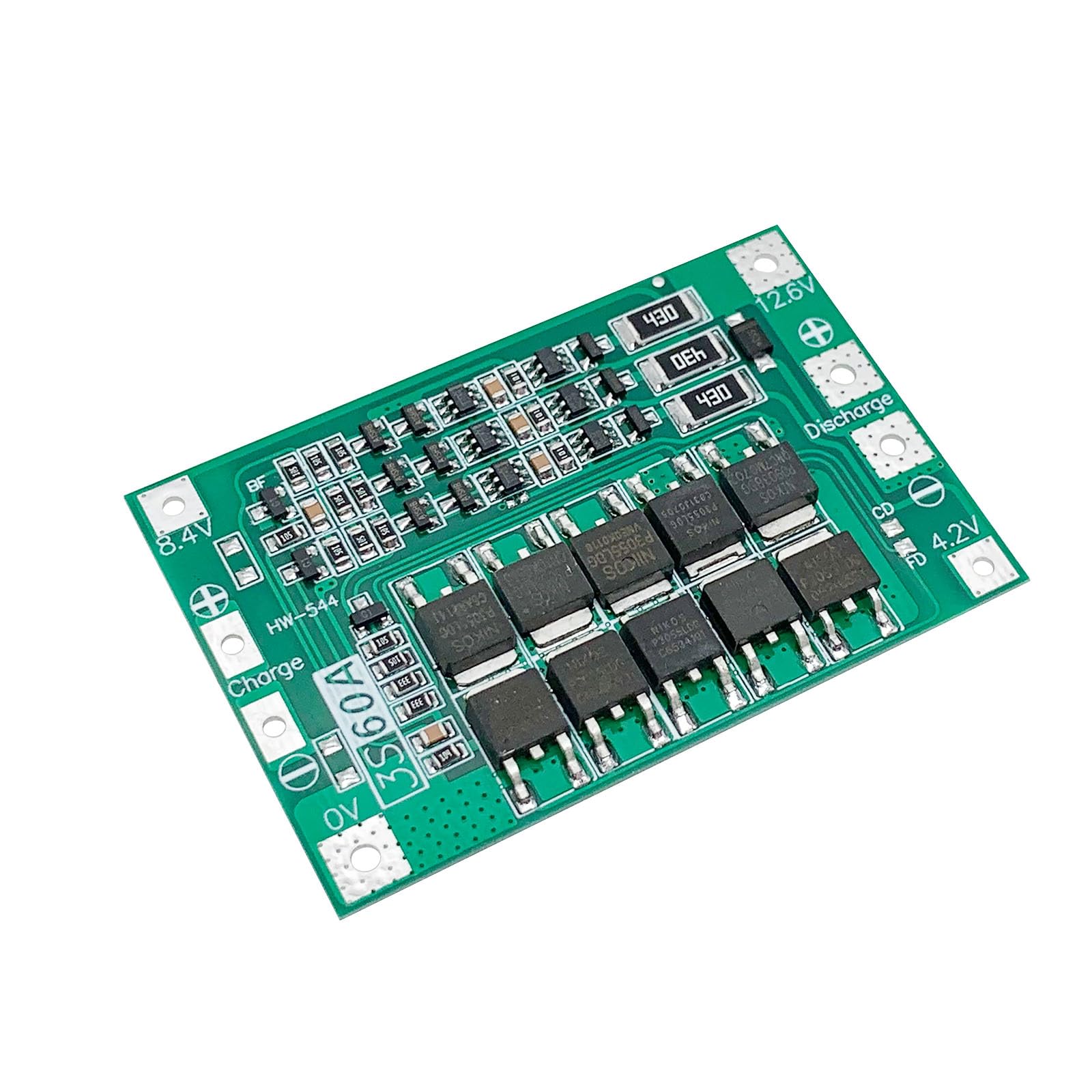 Cermant 2Pcs 3S 11.1V 12V 12.6V 60A With Balance 18650 Charger Pcb Bms Protection Board Li Ion Lithium Battery Charger Protectio