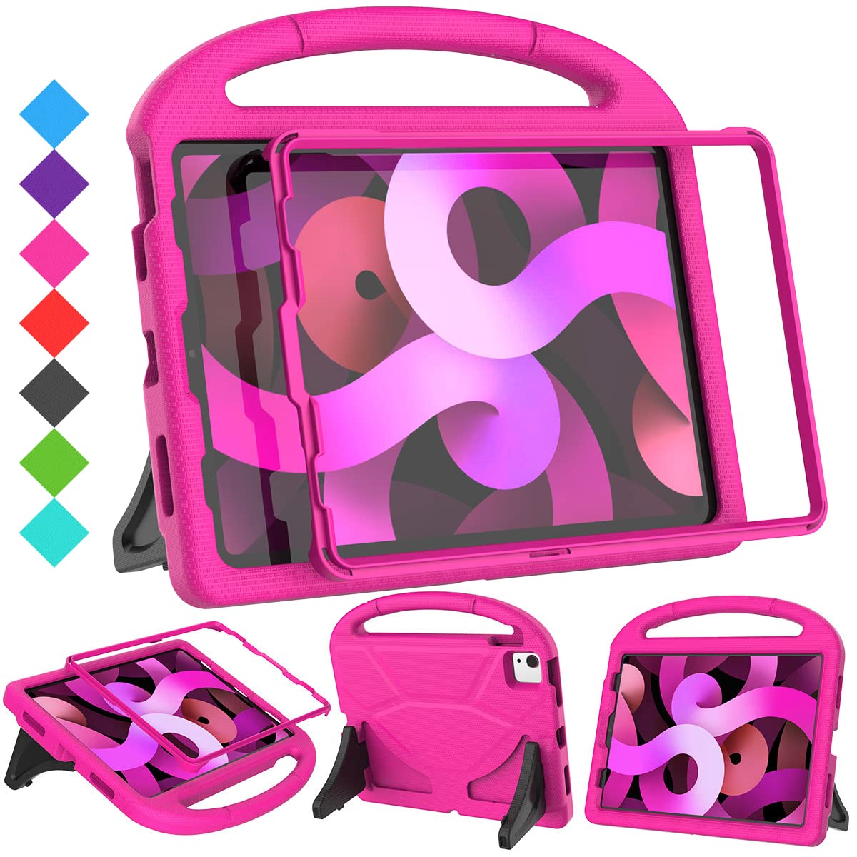 SUPLIK Kids Case for iPad Air 5th/4th Generation (10.9 inch,2022/2020) with Screen Protector, iPad Air 5 Kidproof Case with Hand