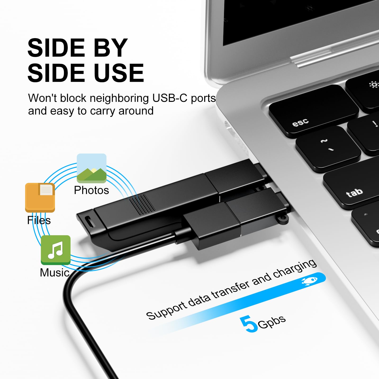 Basenew Usb C Adapter 8 Pack,Usb C To Usb Adapter,Usb To Usb C Adapter,Usb C To Usb Adapter,Usb A To Usb C Adapter,Usb C To Usb