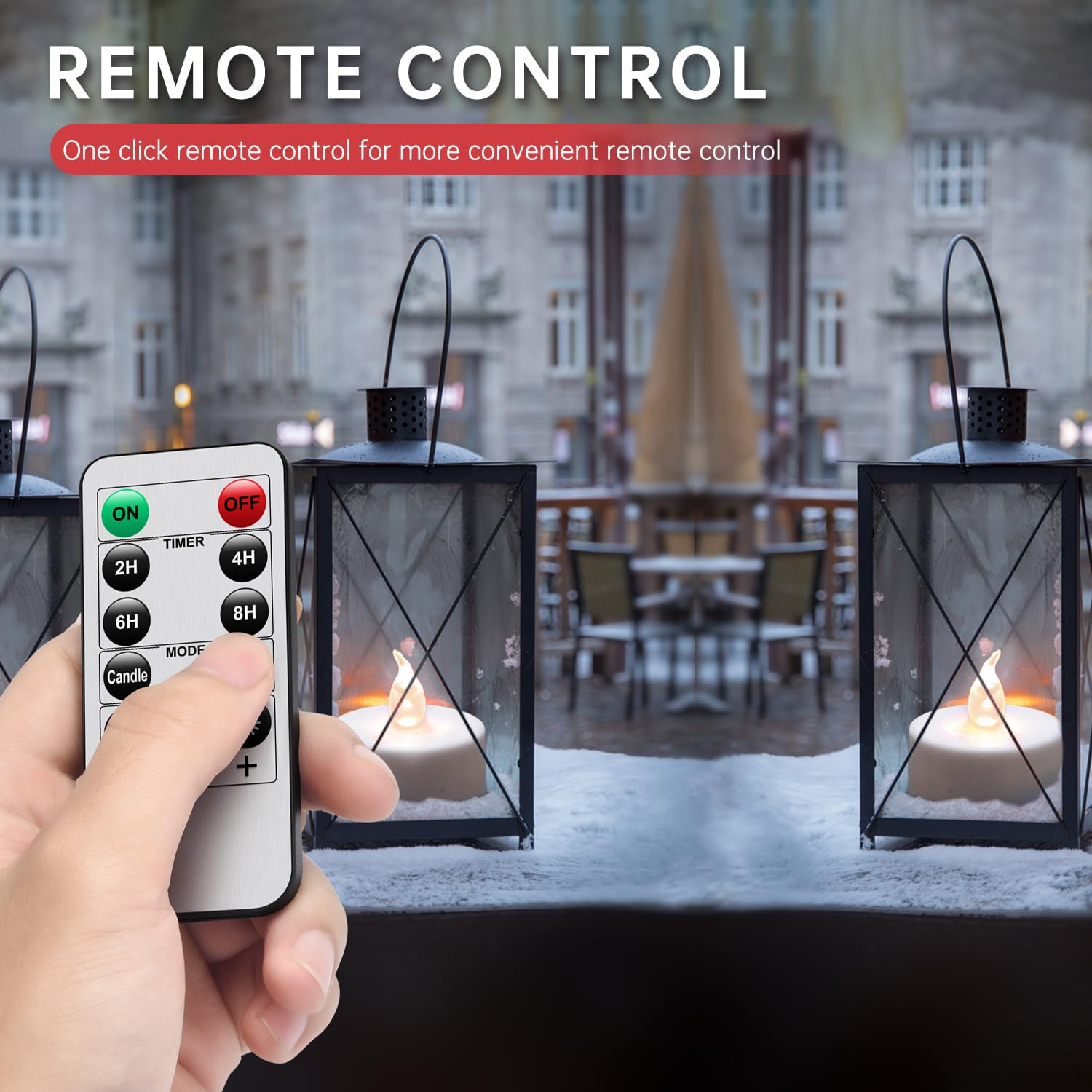 Led Tea Lights With Remote Control: Battery Operated Bulk Realistic And Bright Flickering Long Lasting 400+Hours Flameless Candl