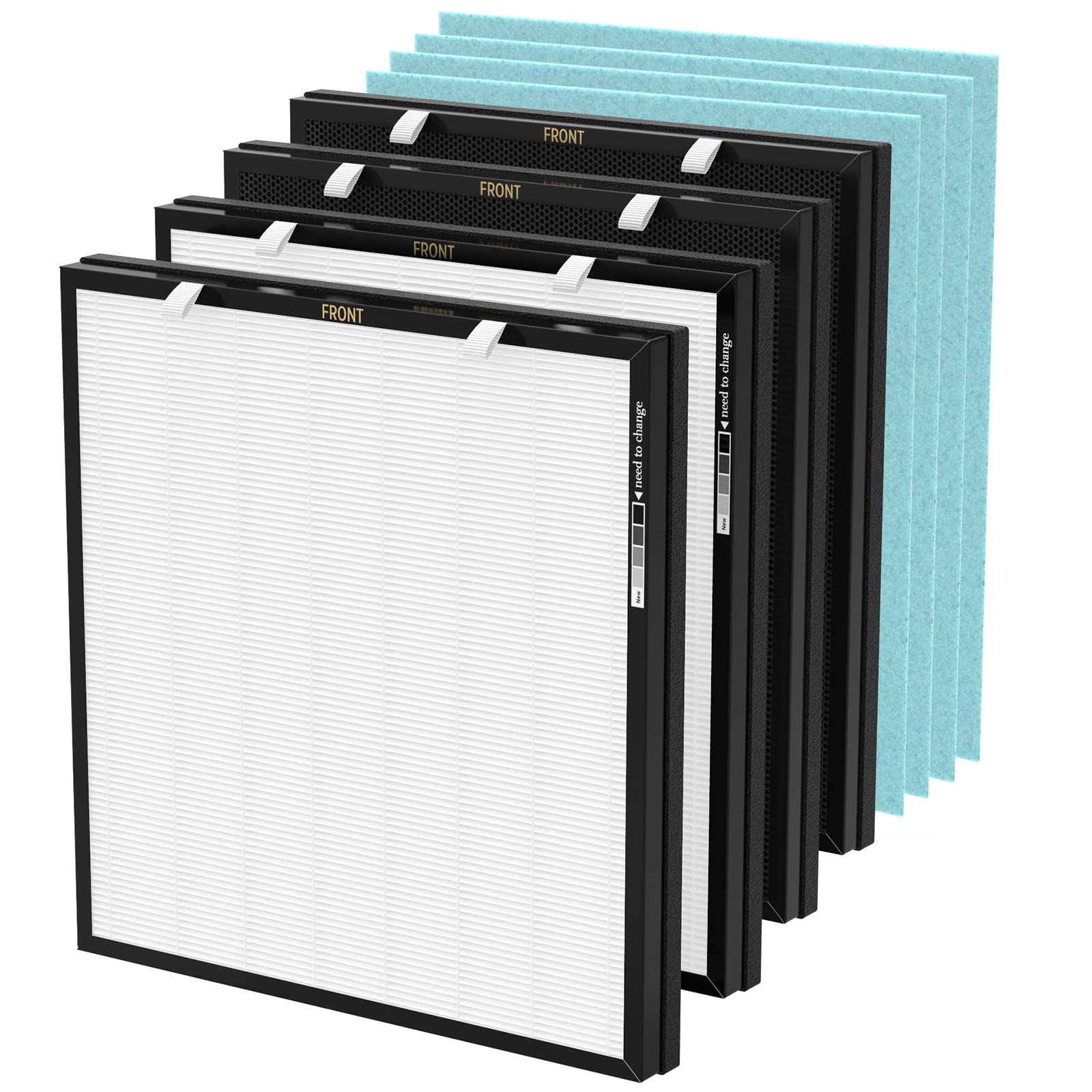 Rfm80 Replacement Filter, Compatible With Max Air Purifier (Model Ovhm80), Filter Replacement Part# Rfm80, 4 Extra Pre Filters +