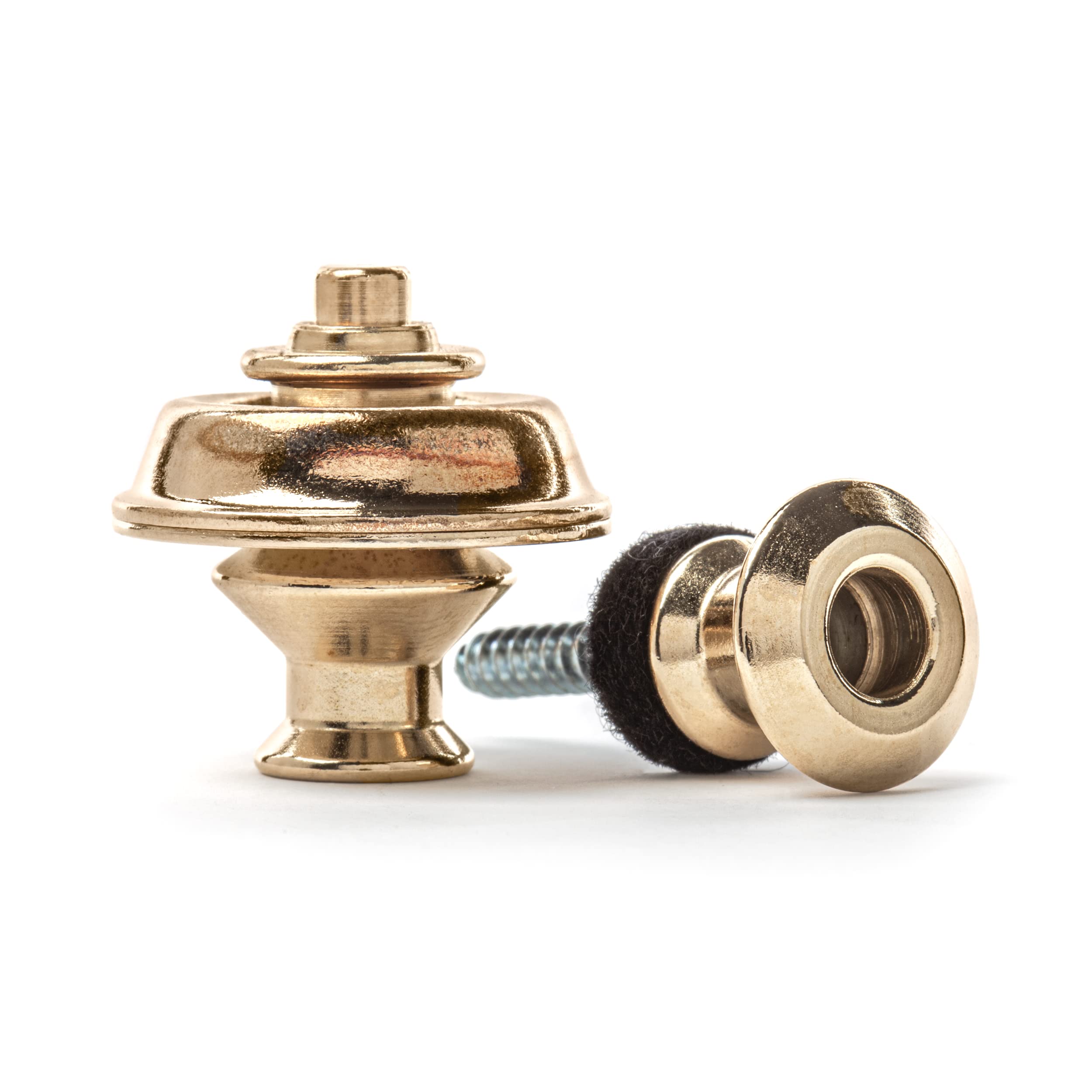 JIM DUNLOP SLS1032BR Straplok Dual Design Strap Retainer System, Brass