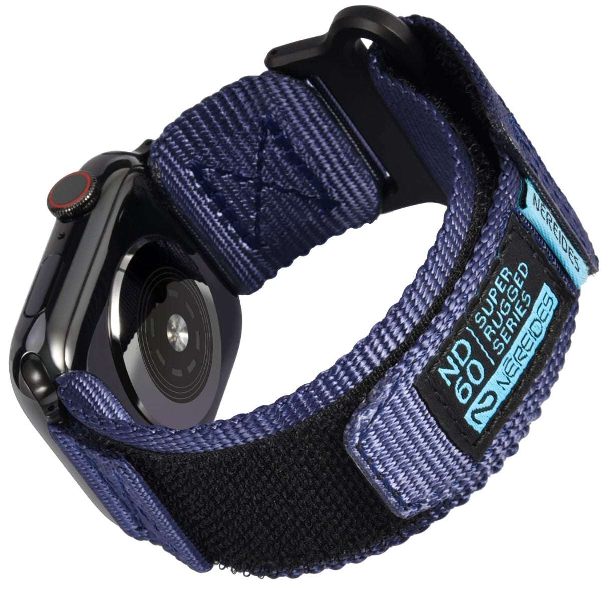 Nereides Compatible With Apple Watch Band Ultra 1/2, Nylon Sports Strap With Woven Design For 49Mm (L, Blue)