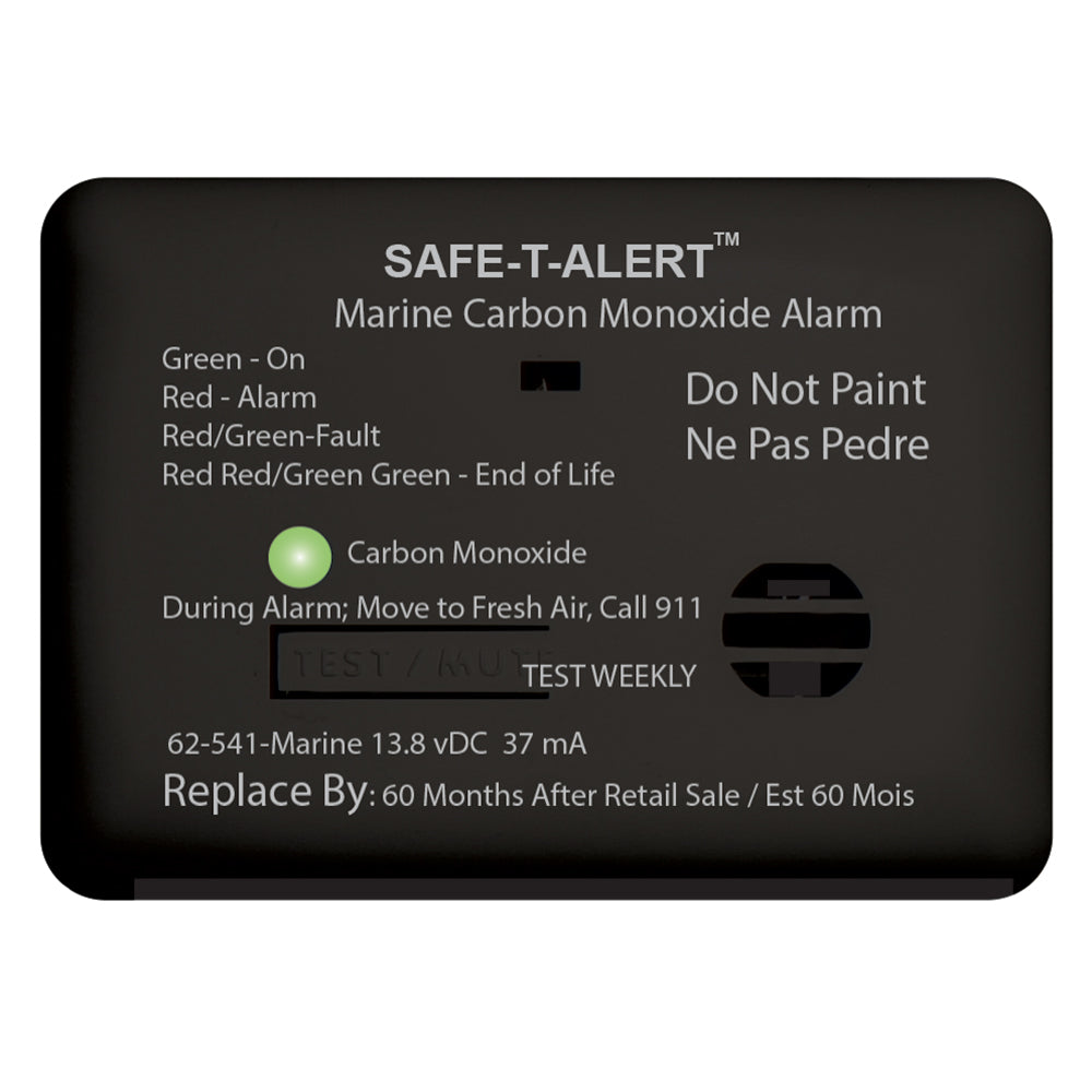 Safe-T-Alert 62 Series Carbon Monoxide Alarm W/Relay - 12V - 62-541-R-Marine - Surface Mount - Black,WBAUVA001345593