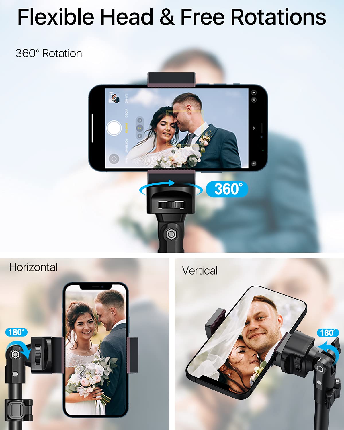 Nexboom Iphone Tripod   66'' [Stable & Tall] Iphone Tripod Stand With Remote, Tripod For Iphone Compatible With Iphone 15 Pro Ma