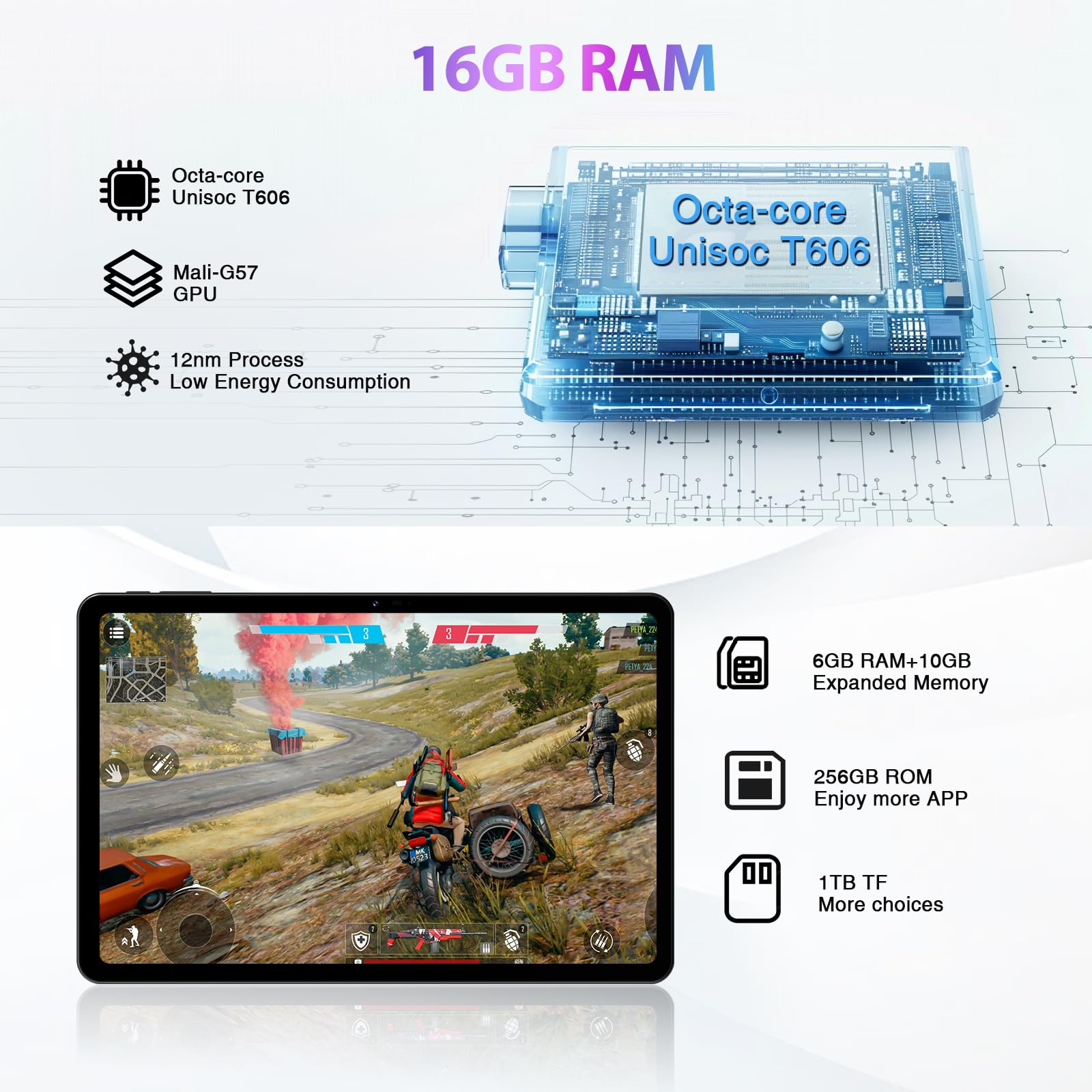 Doogee T30S Android 14 Tablet 2.4K, 11 Inch Tablet 16Gb Ram 256Gb Rom, 8580Mah Battery, Octa Core Gaming Tablets With Dual Sim 4