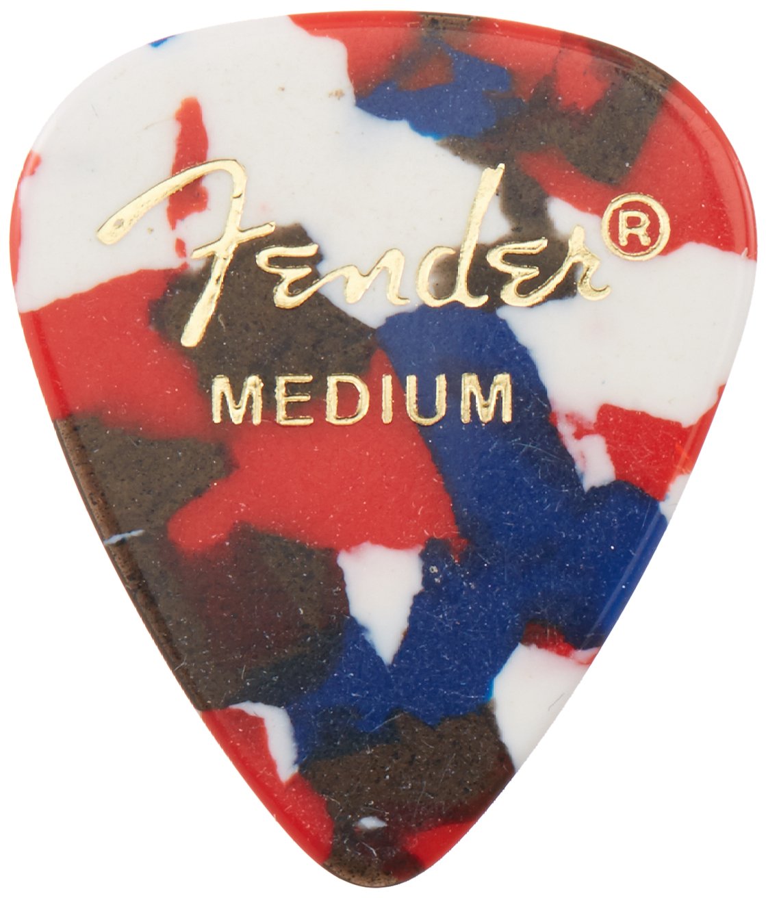 Fender Classic Celluloid Guitar Picks 351 Shape, Confetti, Medium, 144 Pack