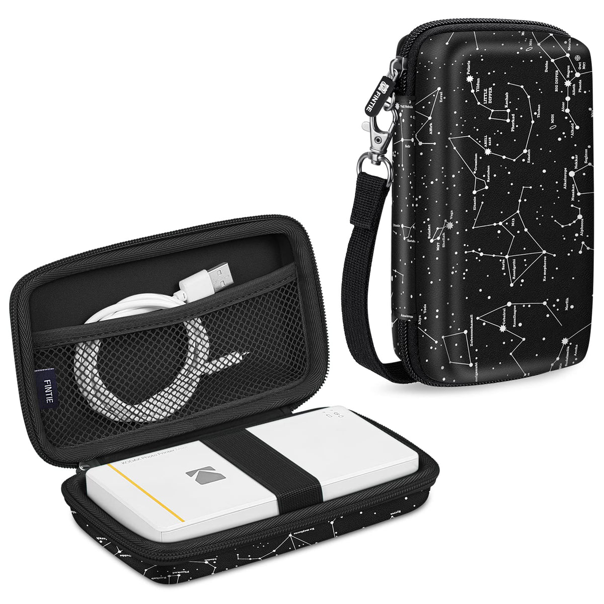 Fintie Protective Case for Kodak Step/Mini 2 HD/PRINTOMATIC/Kodak Smile Camera & Printer - Shockproof Hard Shell Carrying Case with Inner Pocket, Constellation