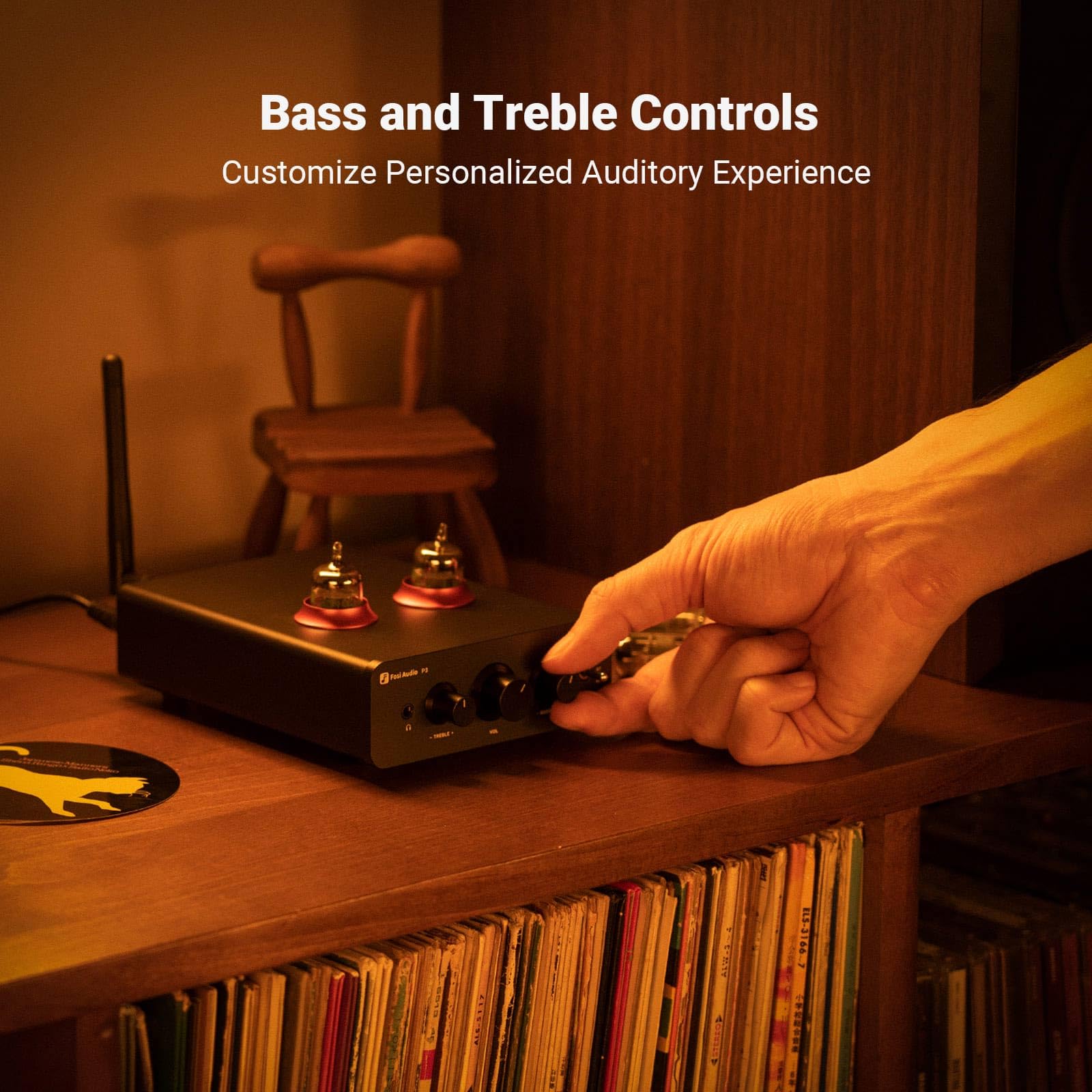 Fosi Audio P3 Tube Preamp Headphone Amplifier Home Audio Preamplifier Mini Vacuum Pre Amp Receiver With Bluetooth Aptx Ll Hd Bas