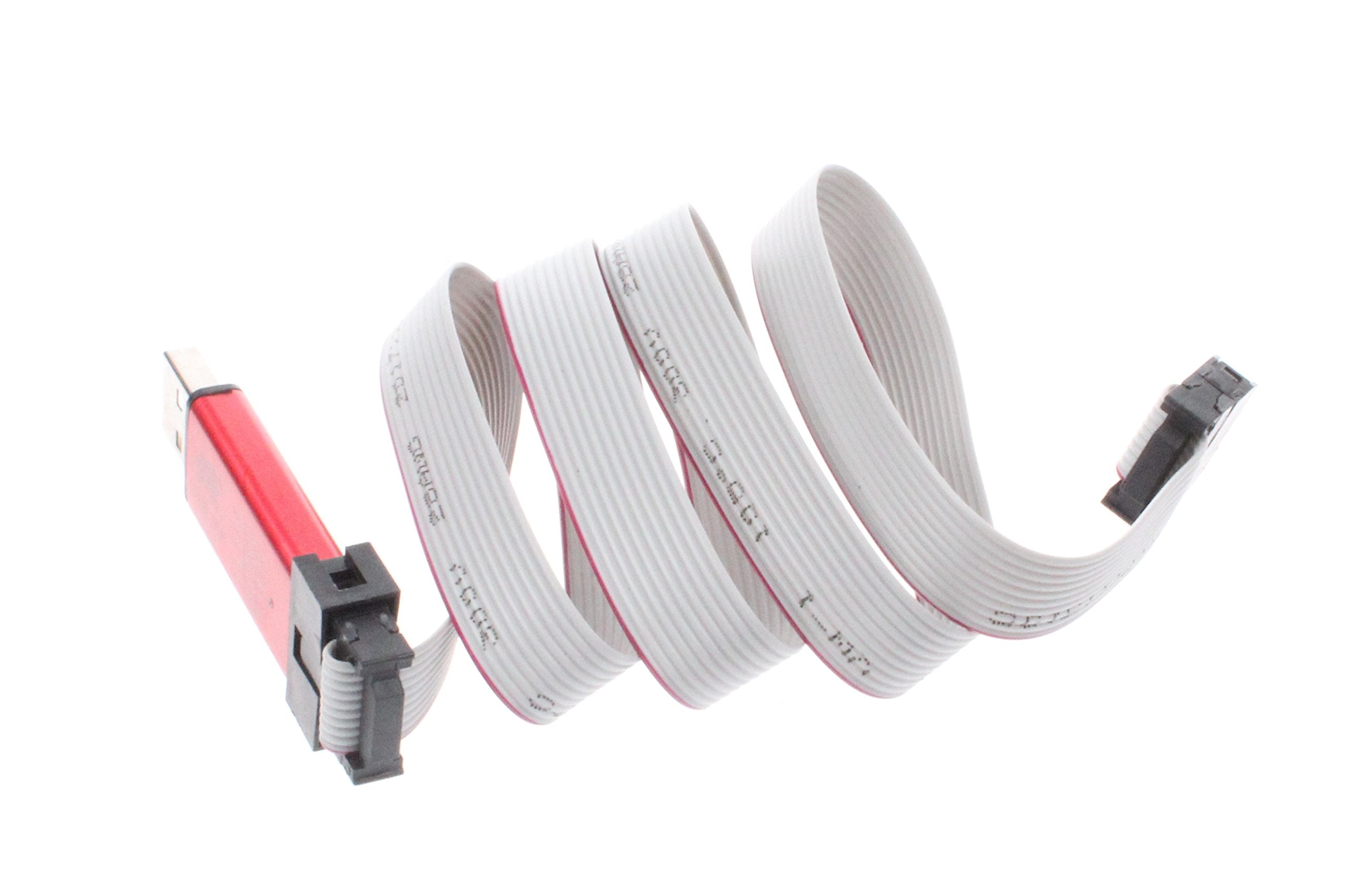 Noyito Usb Asp Isp Avr Programmer Downloader For Atmel Proccessors Drive-Free Over-Current Protection Red & Blue Bi-Color Indica