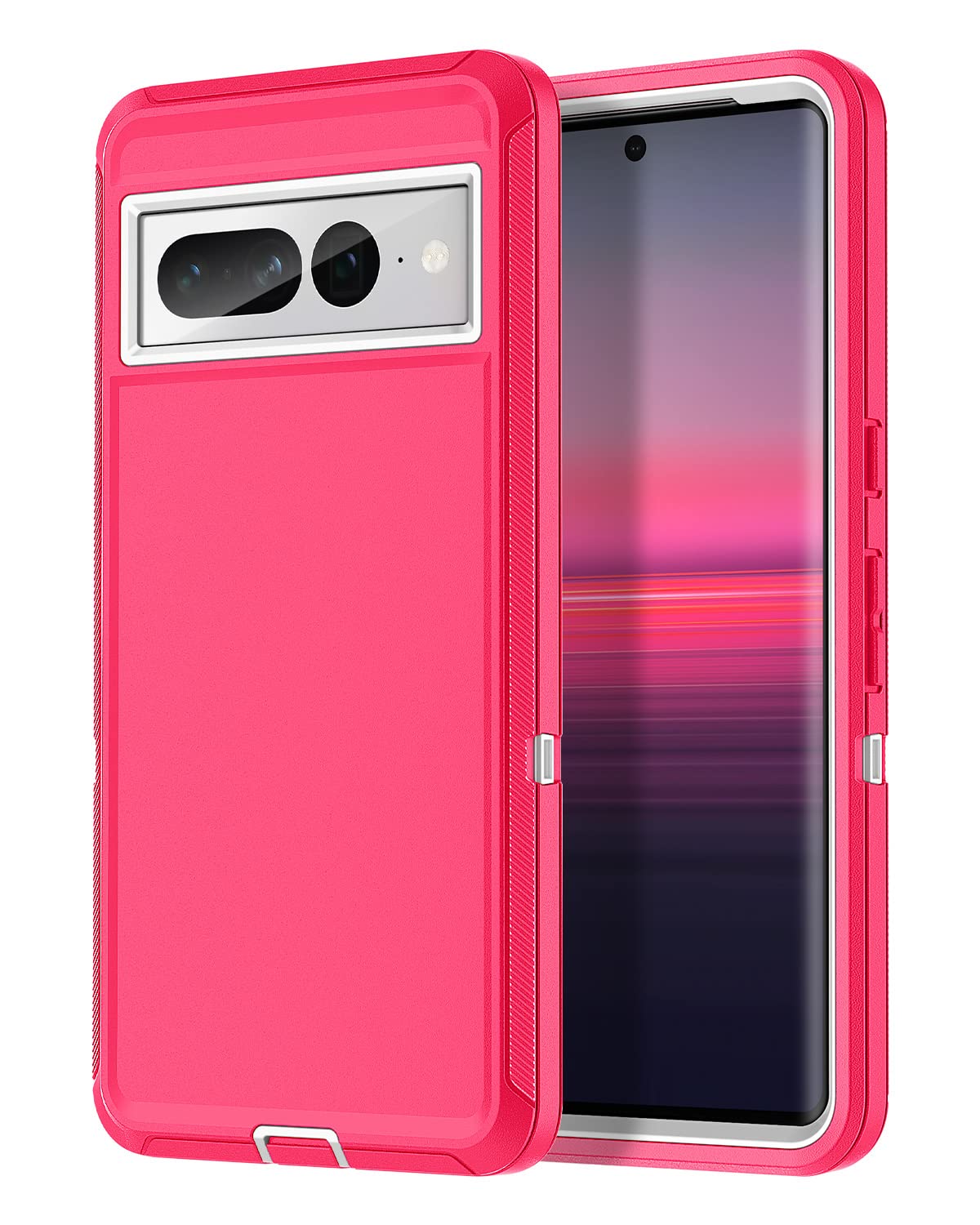 I Honva For Google Pixel 7 Pro Case Shockproof Dust/Drop Proof 3 Layer Full Body Protection [Without Screen Protector] Rugged He