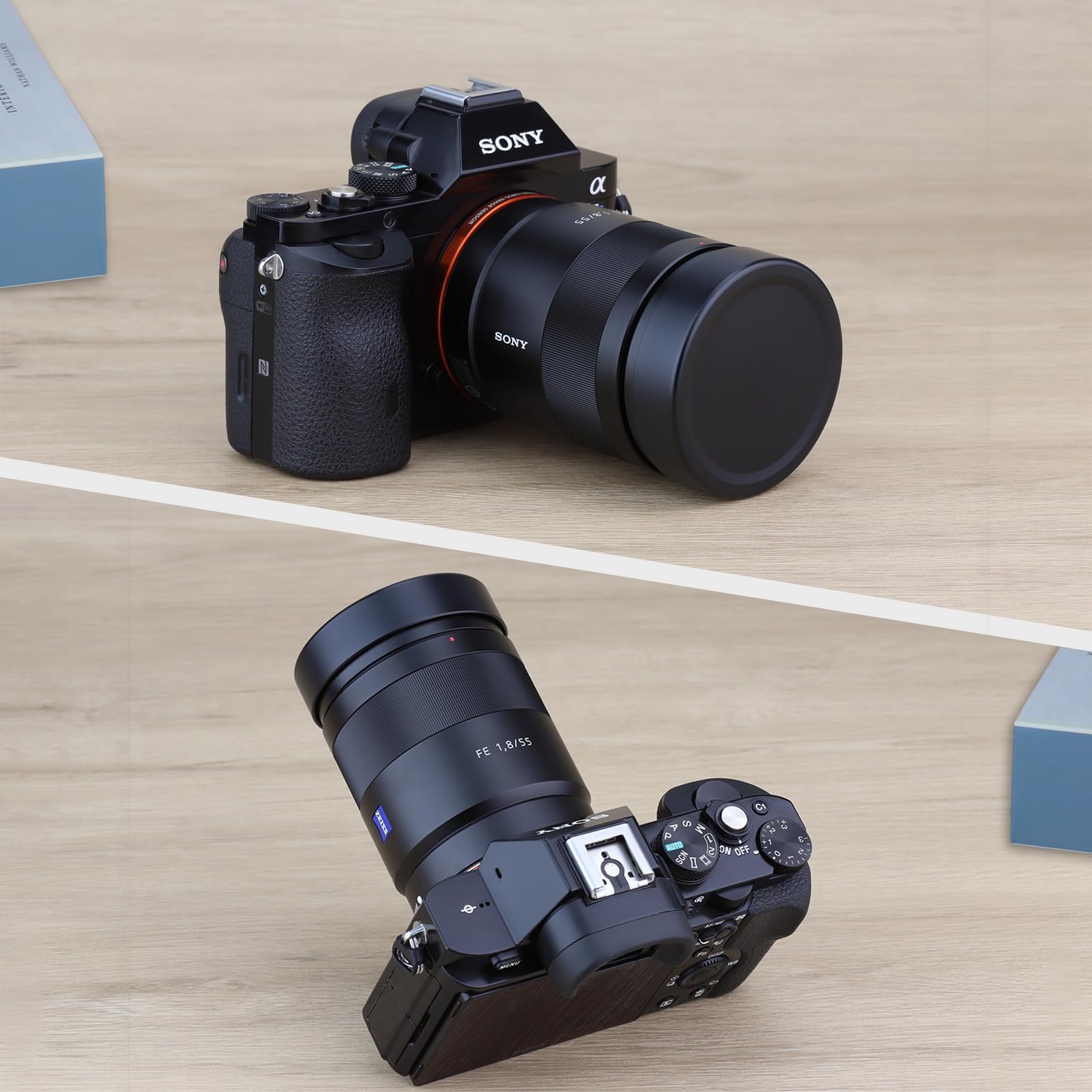 Haoge Lh Rx1B Square Metal Bayonet Lens Hood Shade For Sony Rx1 Rx1R Rx1Rii Rx1M2 And Fe 35Mm F2.8 55Mm/F1.8 E Mount Lens