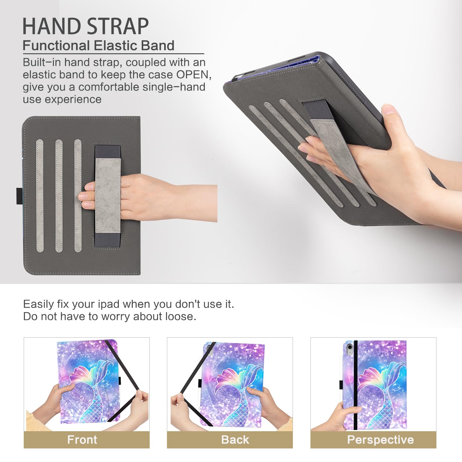 Ipad 10Th Generation Case, Ipad Case 10Th Generation For Women Girls Kids Boys Shockproof Case With Pencil Holder, Multi Angle A