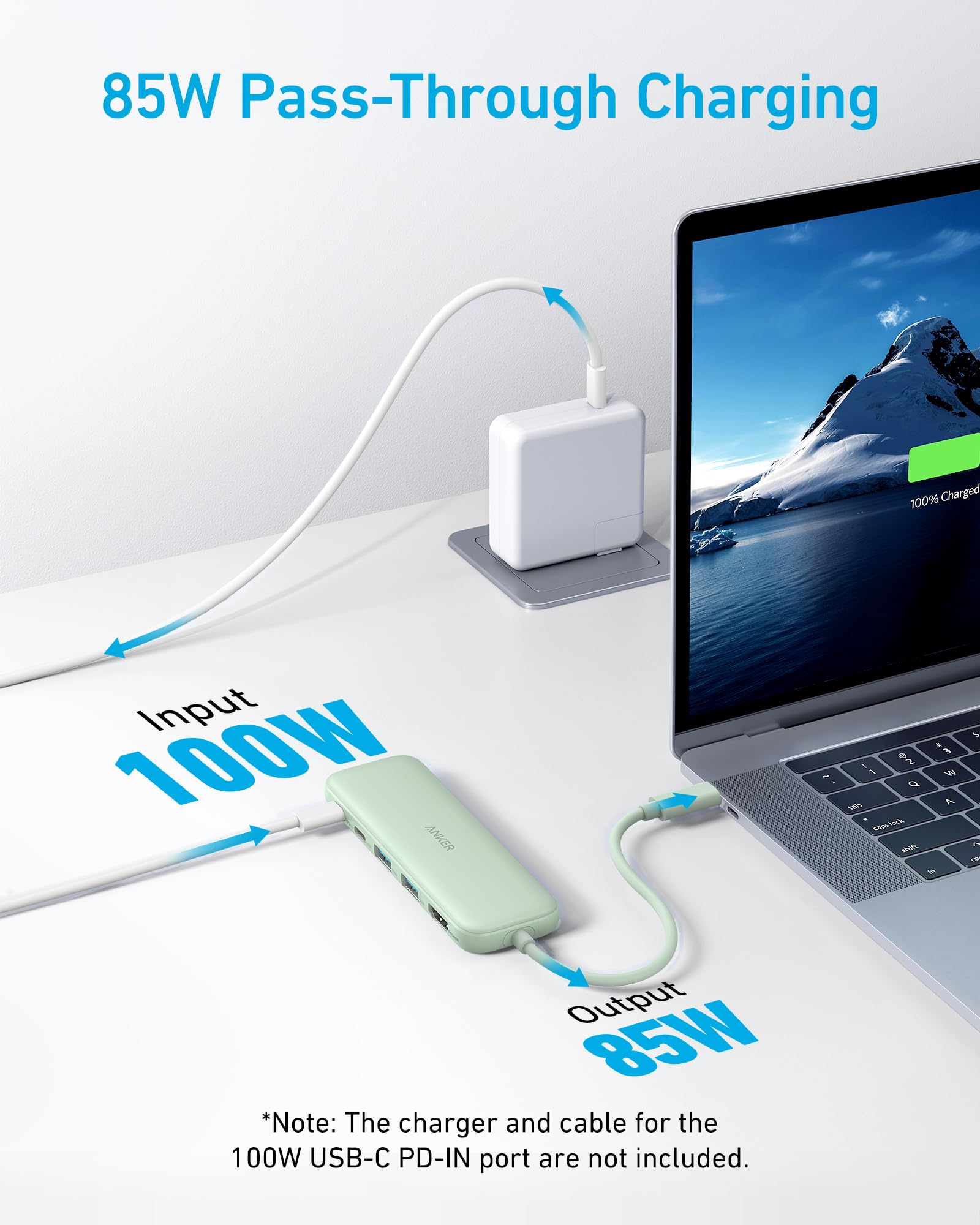 Anker 332 Usb C Hub (5 In 1) With 4K Hdmi Display, 5Gbps Usb C Data Port And 2 5Gbps Usb A Data Ports And For Macbook Pro, Macbo