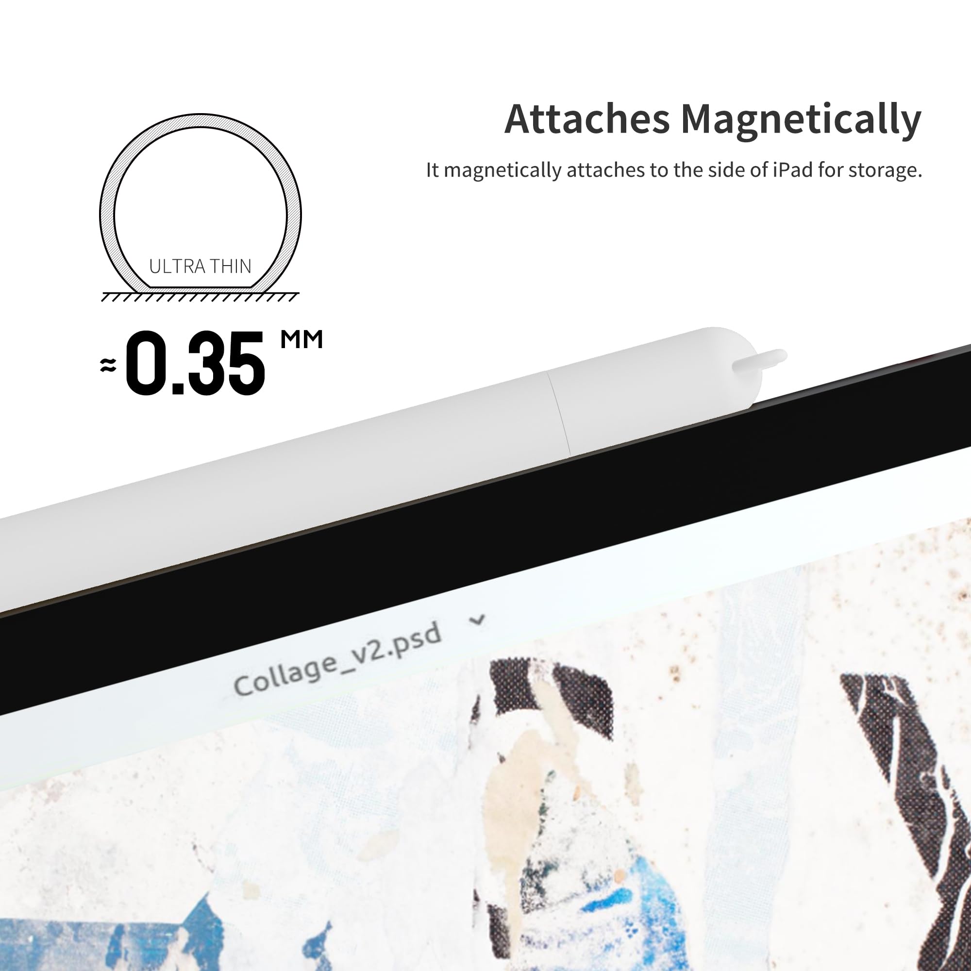 Eletiuo Silicone Case Compatible With Apple Pencil (Usb C),Protective Holder Grip Sleeve With Cap Accessories,Anti Slip Cover Su