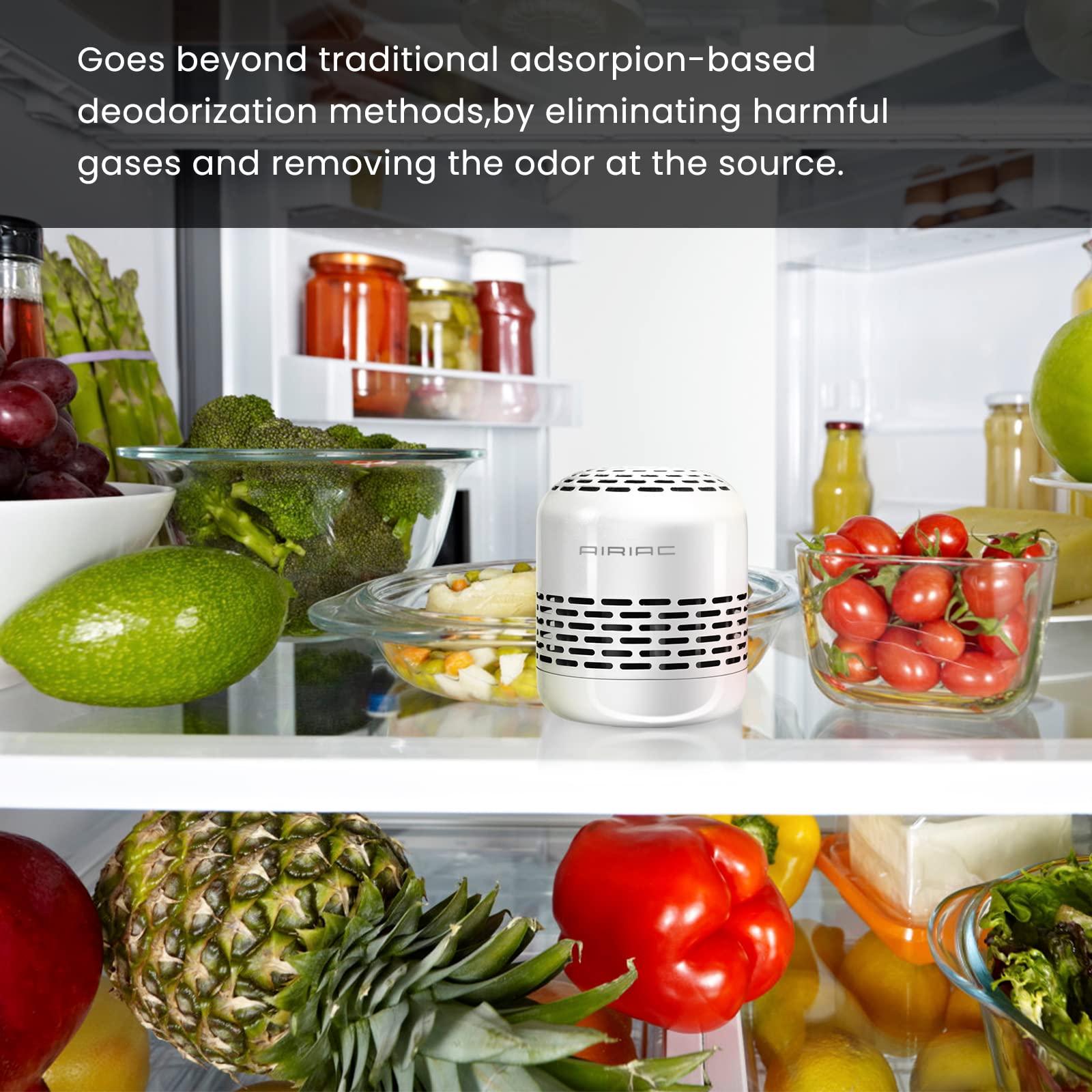 Fridge Deodorizer,10 Year Refrigerator Deodorizer Odor Eliminator,Replaces Baking Soda For Fridge And Freezer Absorber Charcoal