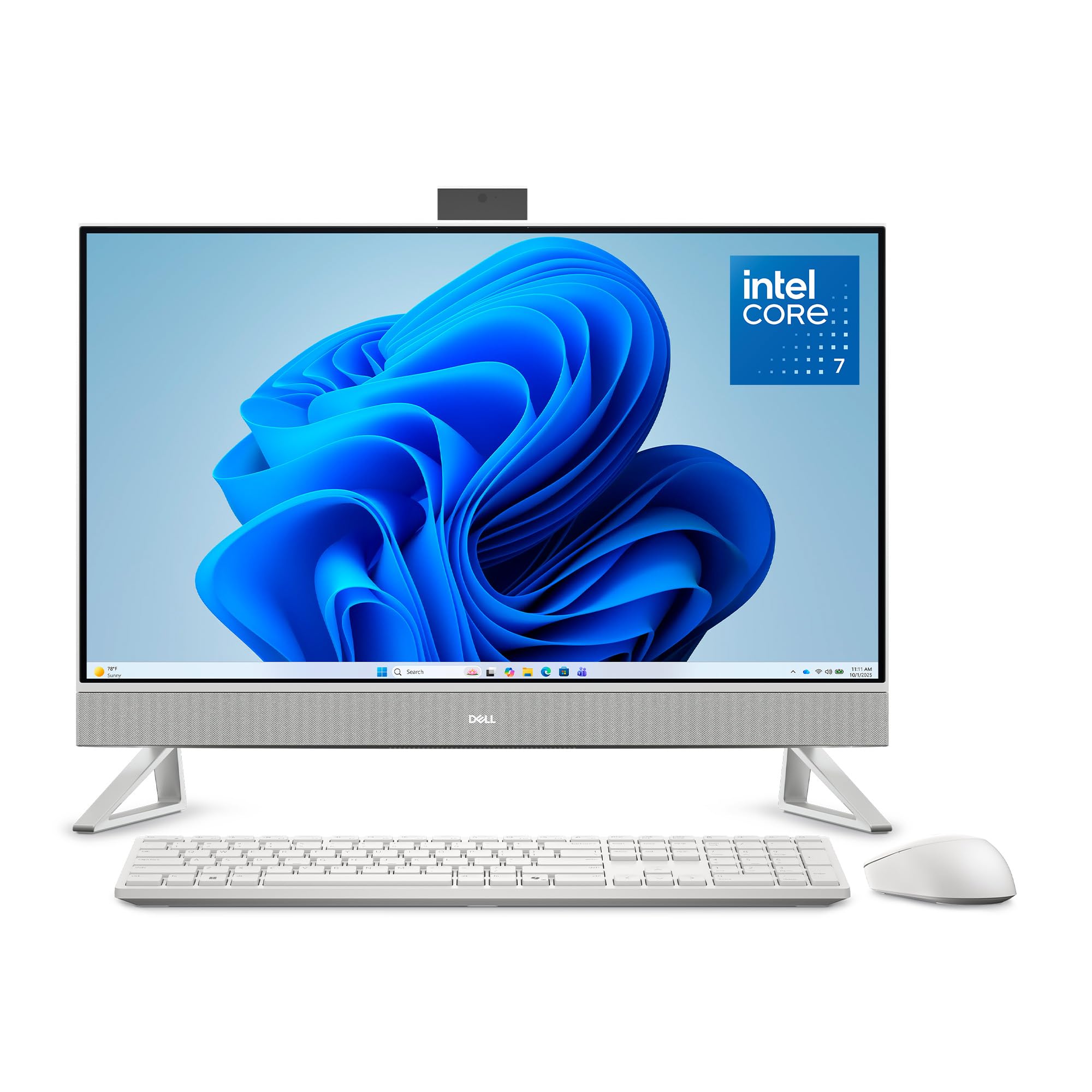 Dell 27 All-in-One Desktop EC27250-27-inch FHD Touchscreen Display, Intel Core 7-150U Processor, 32GB DDR5 RAM, 1TB SSD, Intel G