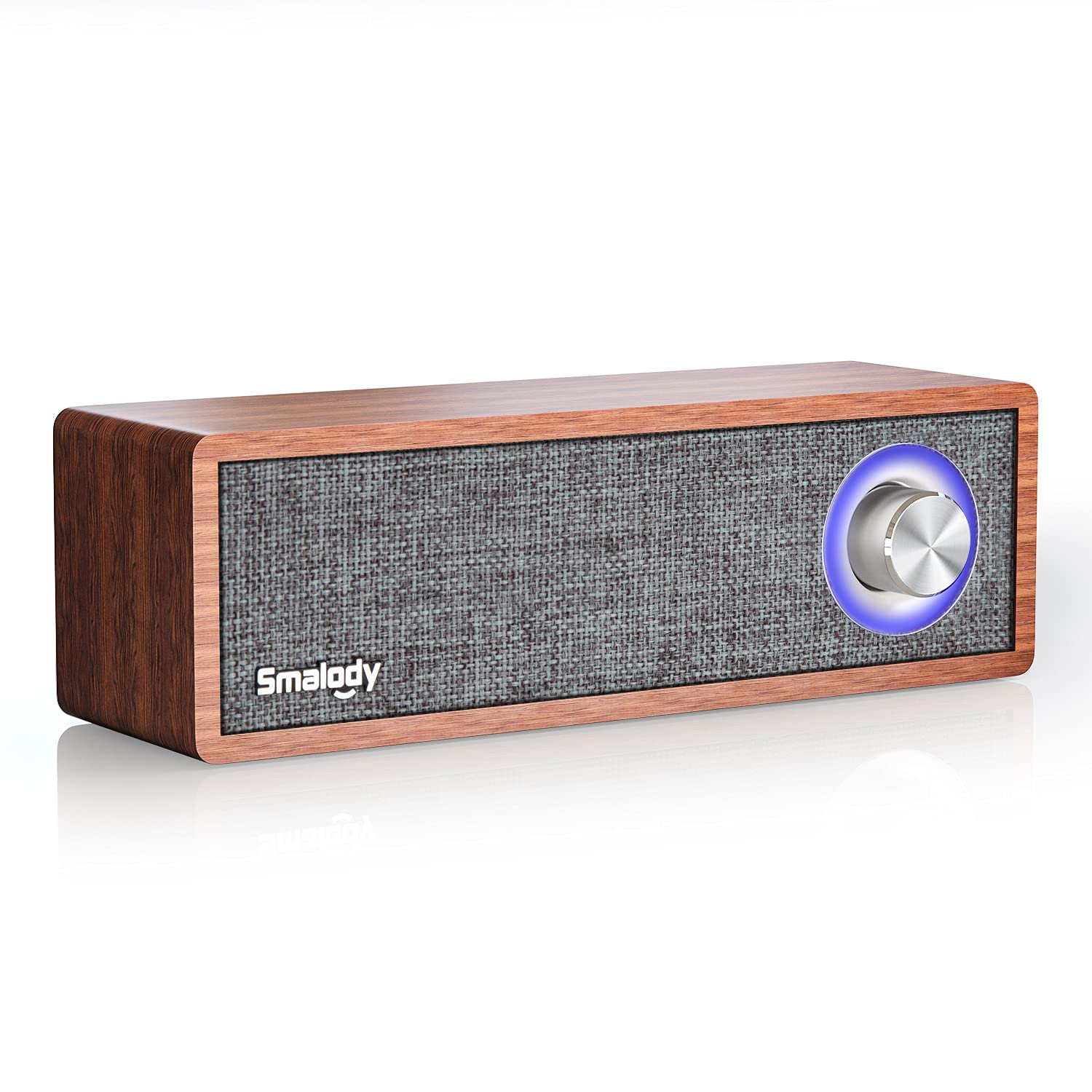 Smalody Wood Retro Bluetooth Speaker, Portable Mini Wireless Bluetooth Speakers, Vintage Wooden Speaker For Room Decoration, Perfect For Cafes, Restaurants, Vintage Coth Stores, Bedroom Etc