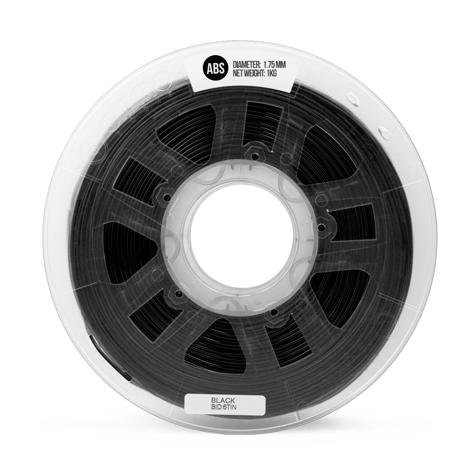 Gizmo Dorks 1.75Mm Abs Filament 1Kg / 2.2Lb For 3D Printers, Black
