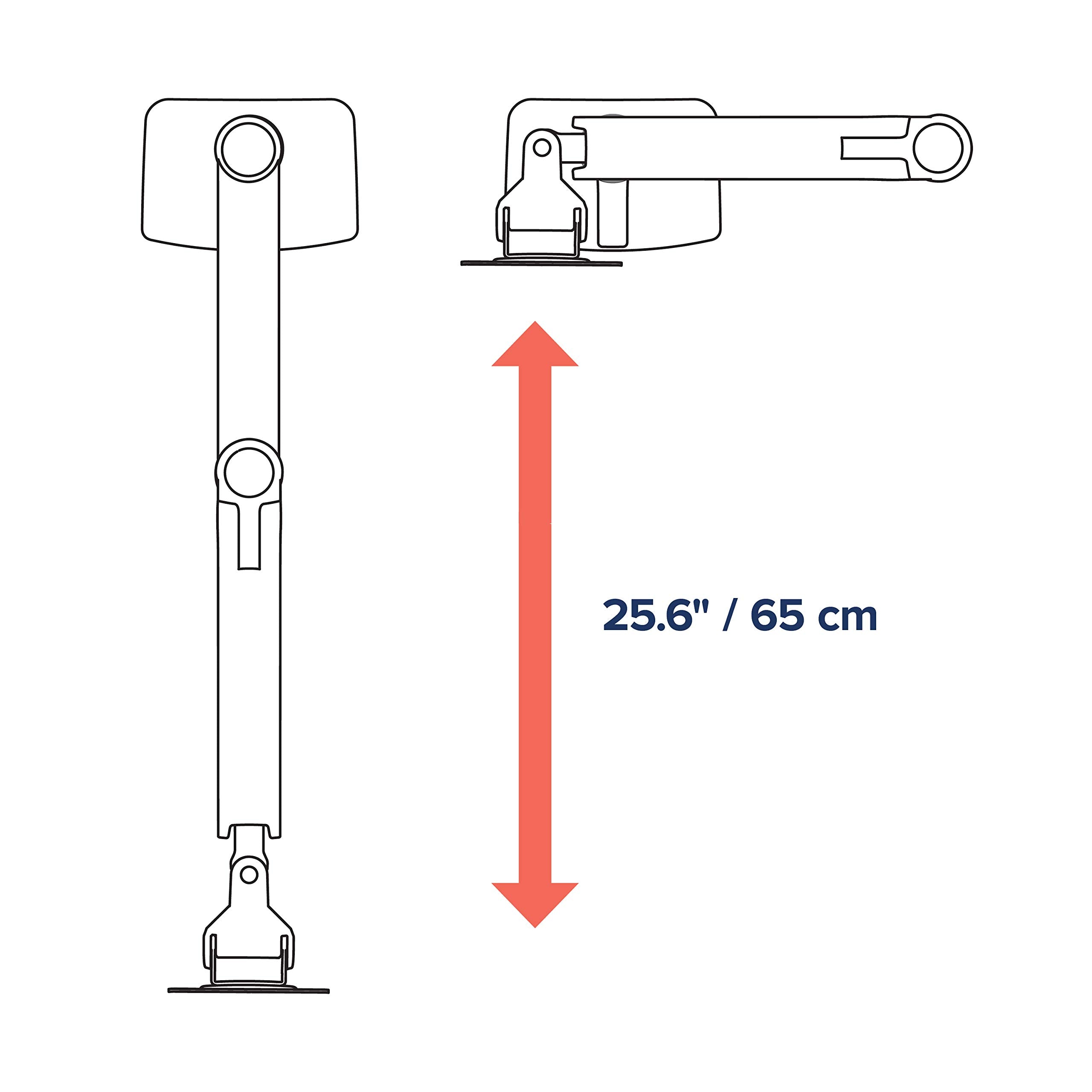 Ergotron � LX Vertical Stacking Dual Monitor Arm, VESA Desk Mount � for 2 Monitors Up to 24 Inches, 7 to 20 lbs Each � White