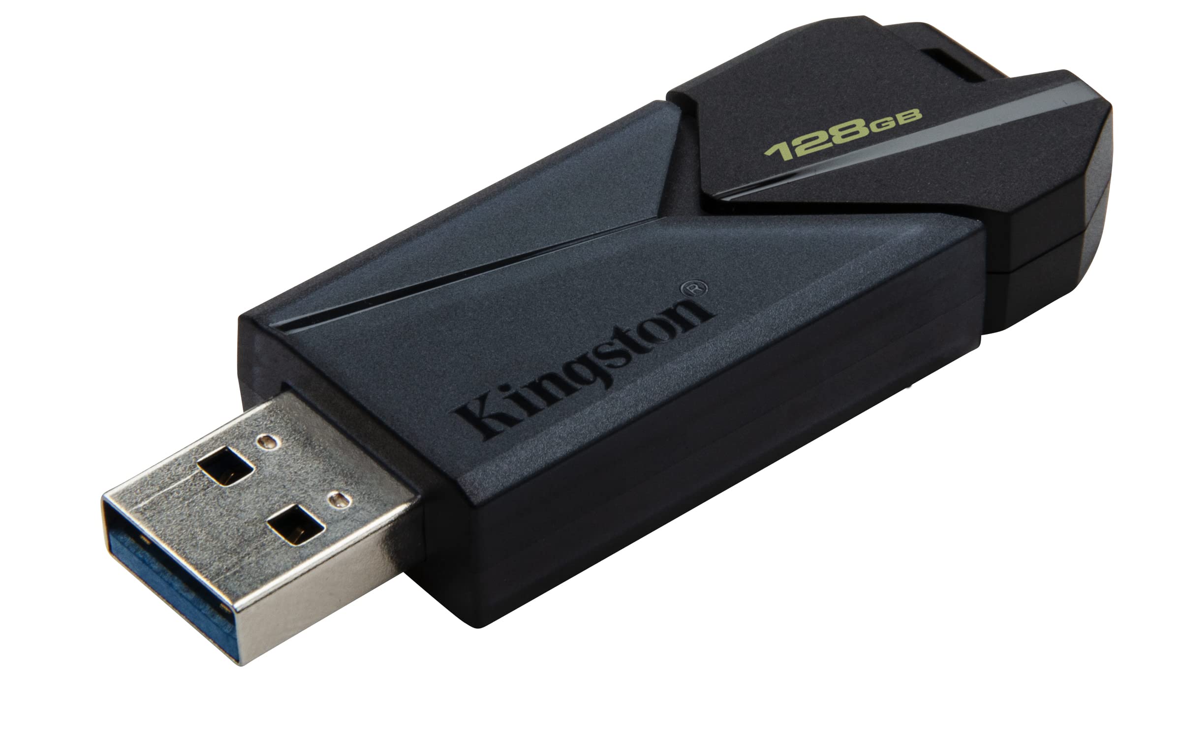 Kingston Datatraveler Exodia Onyx 128Gb Usb 3.2 Gen 1 Flash Drive With Sleek Moving Cap And Loop (Matte Black)