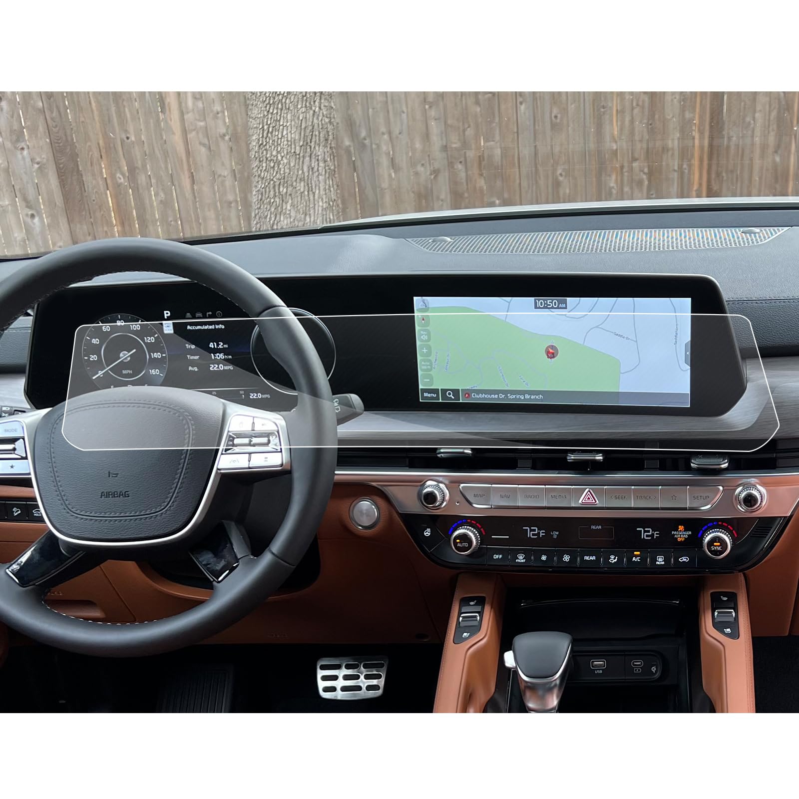 Sxcy For 2023 2024 Kia Telluride Screen Protector 12.3 Inch For 2024 Kia Telluride Accessories [2Pcs Nano Soft] For 2023 2024 Telluride (Lx/S/Ex/Sx/Sx Prestige/X Line/X Pro) Touch Screen Protector For