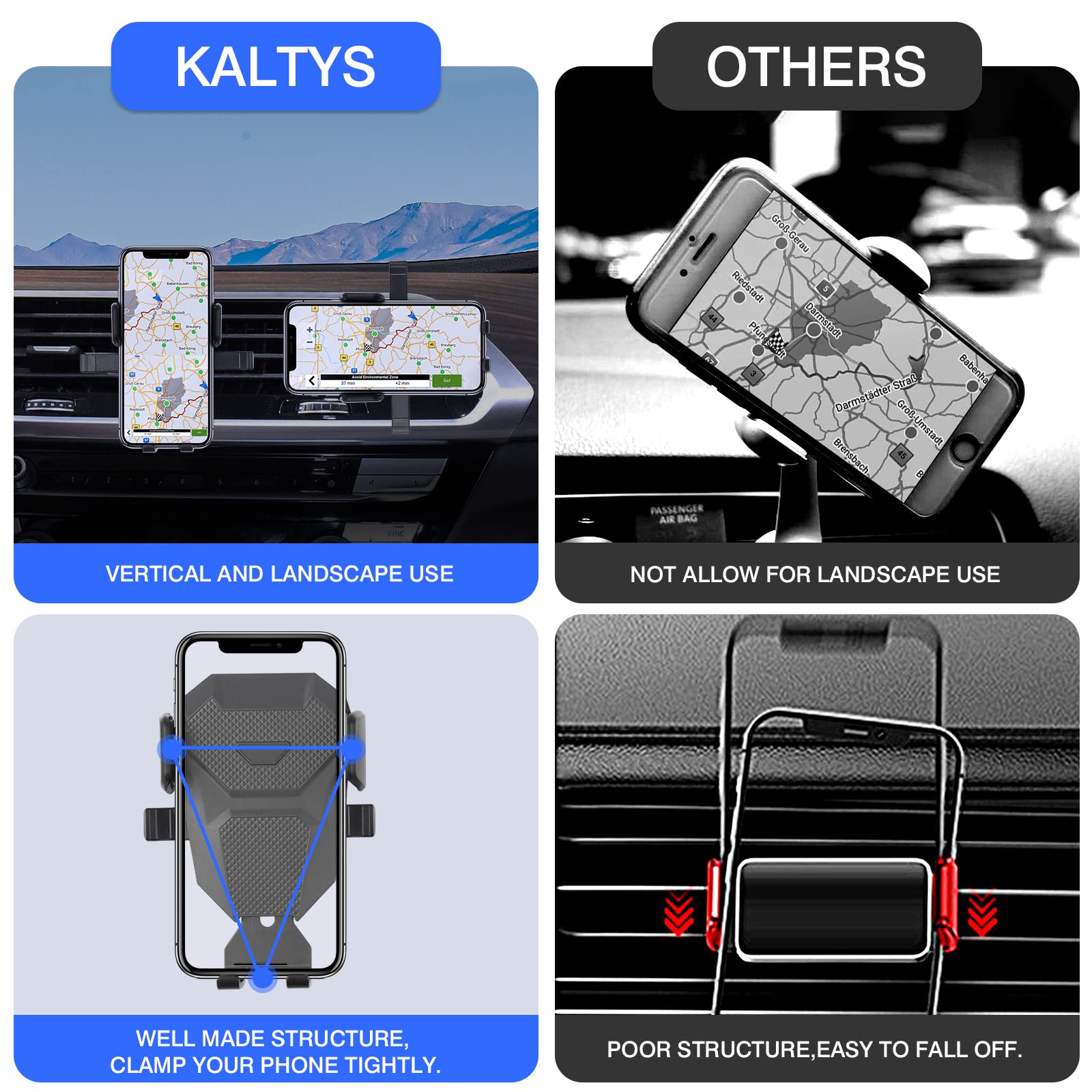 Karltys Car Phone Holder For Bmw X3 2018-2021 (Not For 22-23 X3) /X4 2019-2021 Accessories Cell Phone Holder Air Vent Mount For