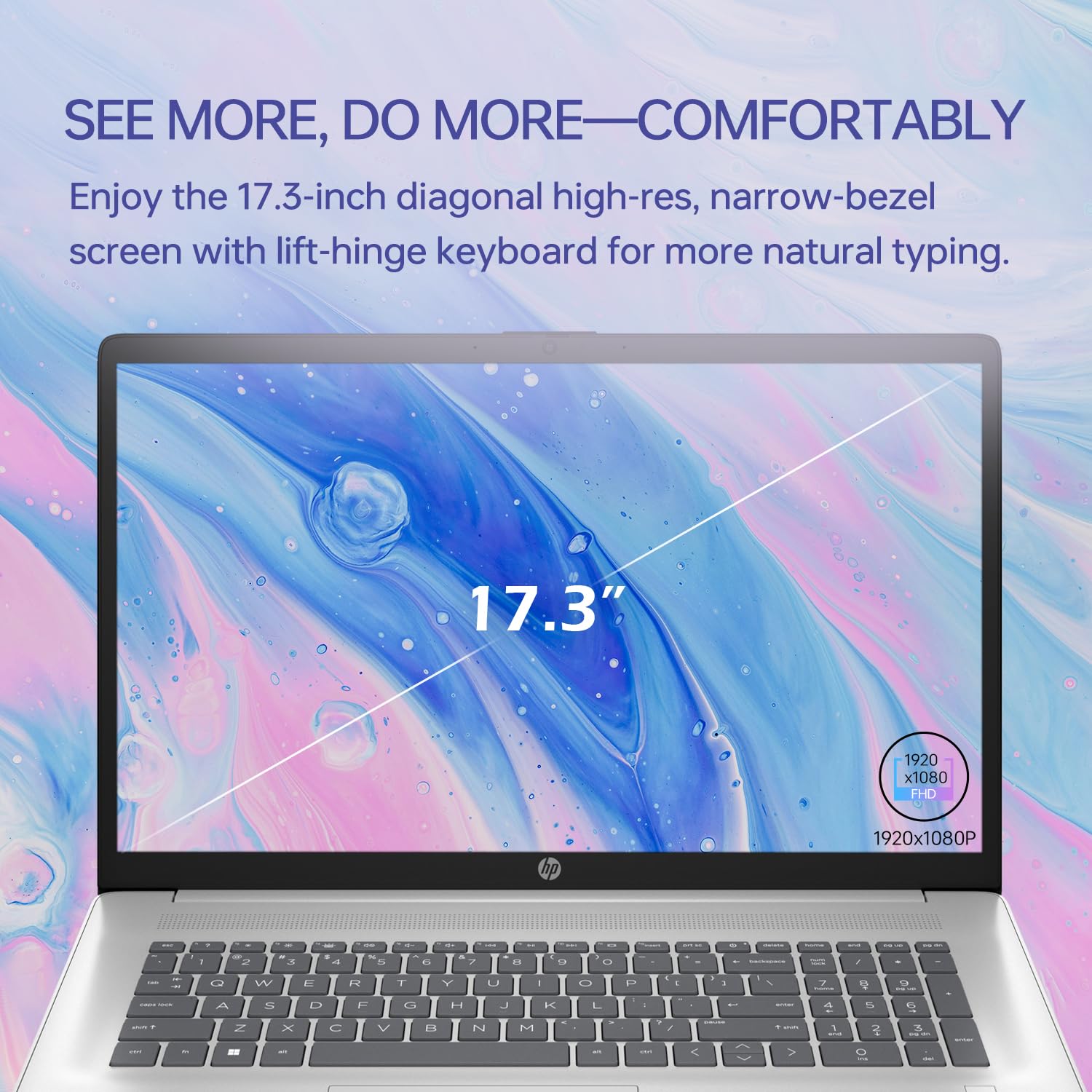 Hp 17T Performance Business Laptop, 17.3'' Fhd, Intel Core I7-1355U, 32Gb Ram, 1Tb Ssd, Fingerprint Reader, Hdmi, Superspeed Usb