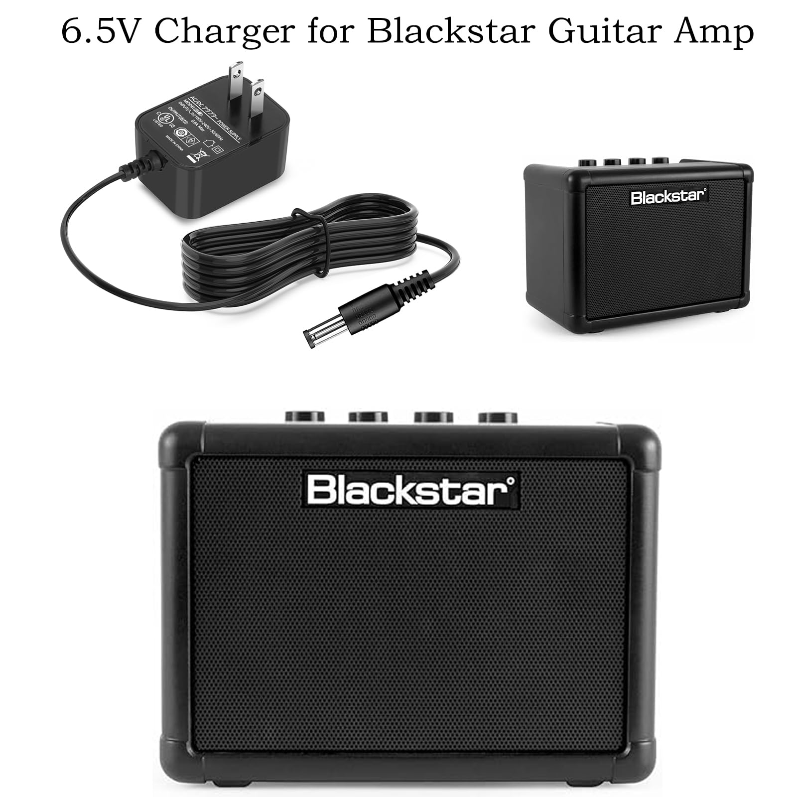 6.5V Power Adapter Replacement For Blackstar Fly 3 Power Cord Compatible With Blackstar Fly3 Psu1Fly Sw10 06501500 W Guitar Bass