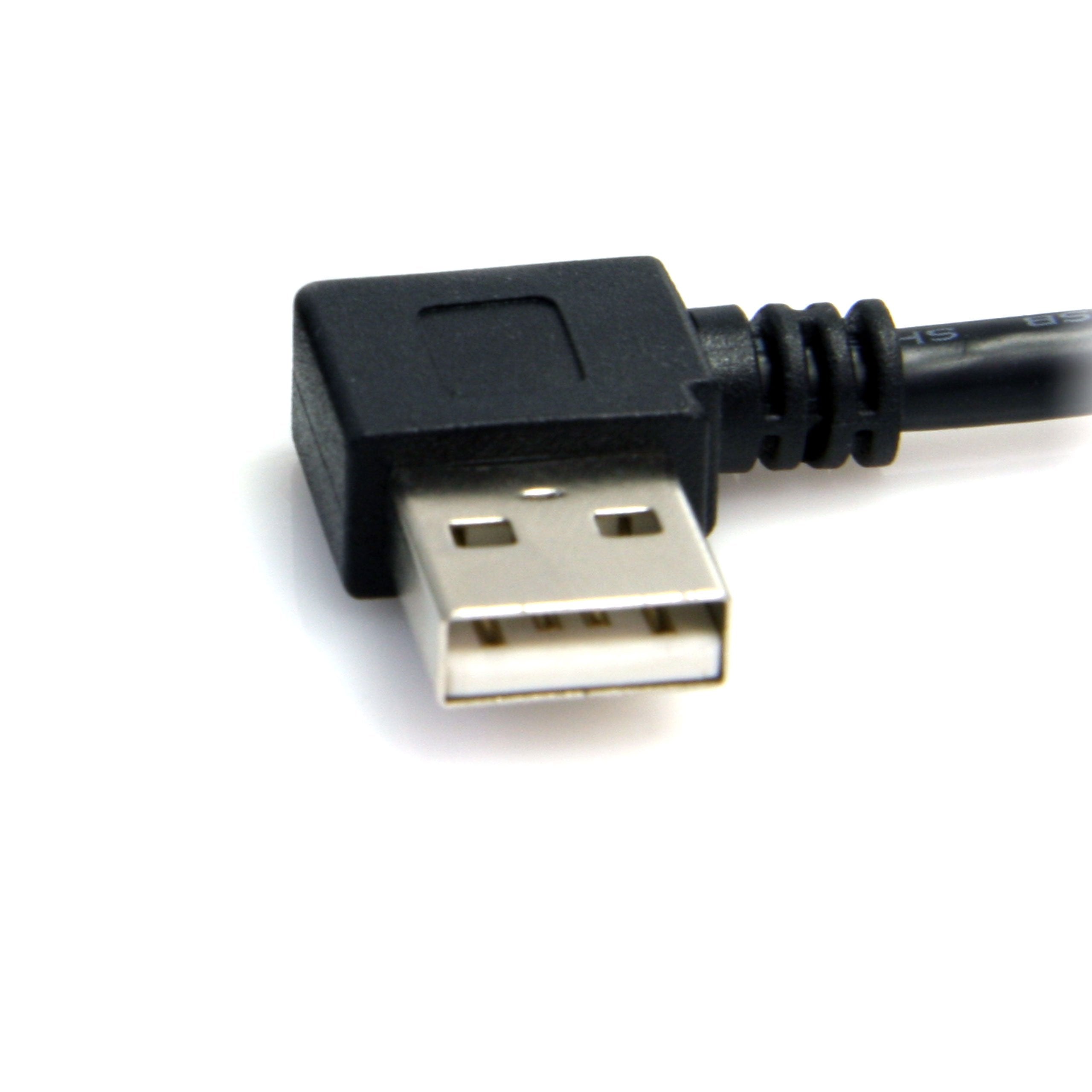 Startech.Com 91Cm (3 Ft.) / 91Cm A Right Angle To B Right Angle Usb Cable   0.91M Right Angle Usb 2.0   1X Usb A 1X Usb B   Blac