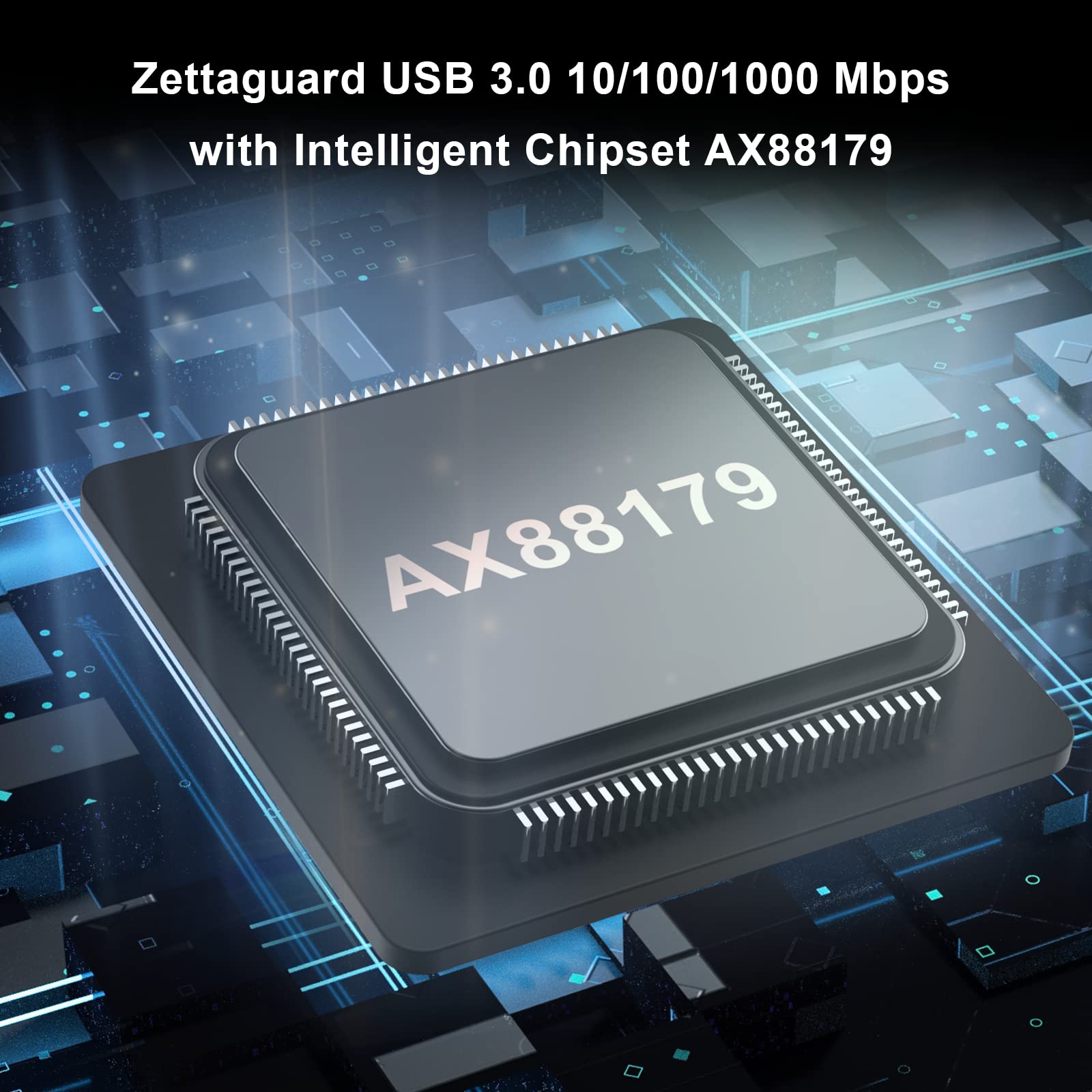 (Upgraded) Zettaguard Usb 3.0 And 2.0 To Ethernet 10/100/1000 Fast Lan Wired Network Usb Ethernet Adapter For Macbook, Chromeboo