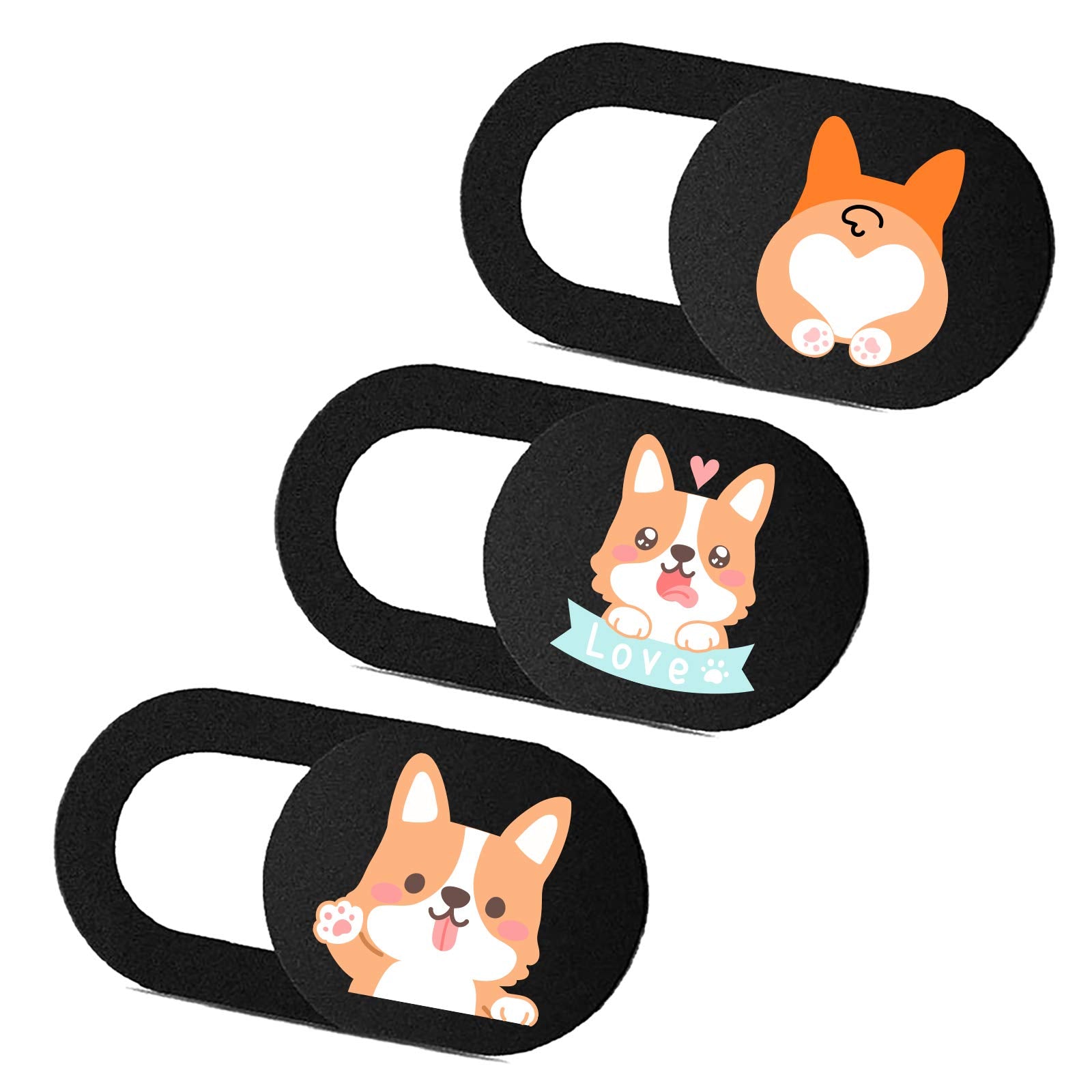 Imnext2U Laptop Camera Cover Slide 3 Pack Ultra Thin Slide Computer Webcam Covers For Echo Show, Ipad, Tablet, Chromebook, Pc  