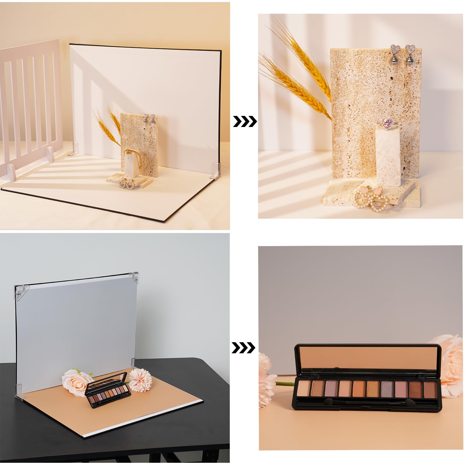 Photography Backdrop Product Photo Background: Small Product Photoshoot Paper For Food Jewelry Mini Items Picture.(Small 16X11.5