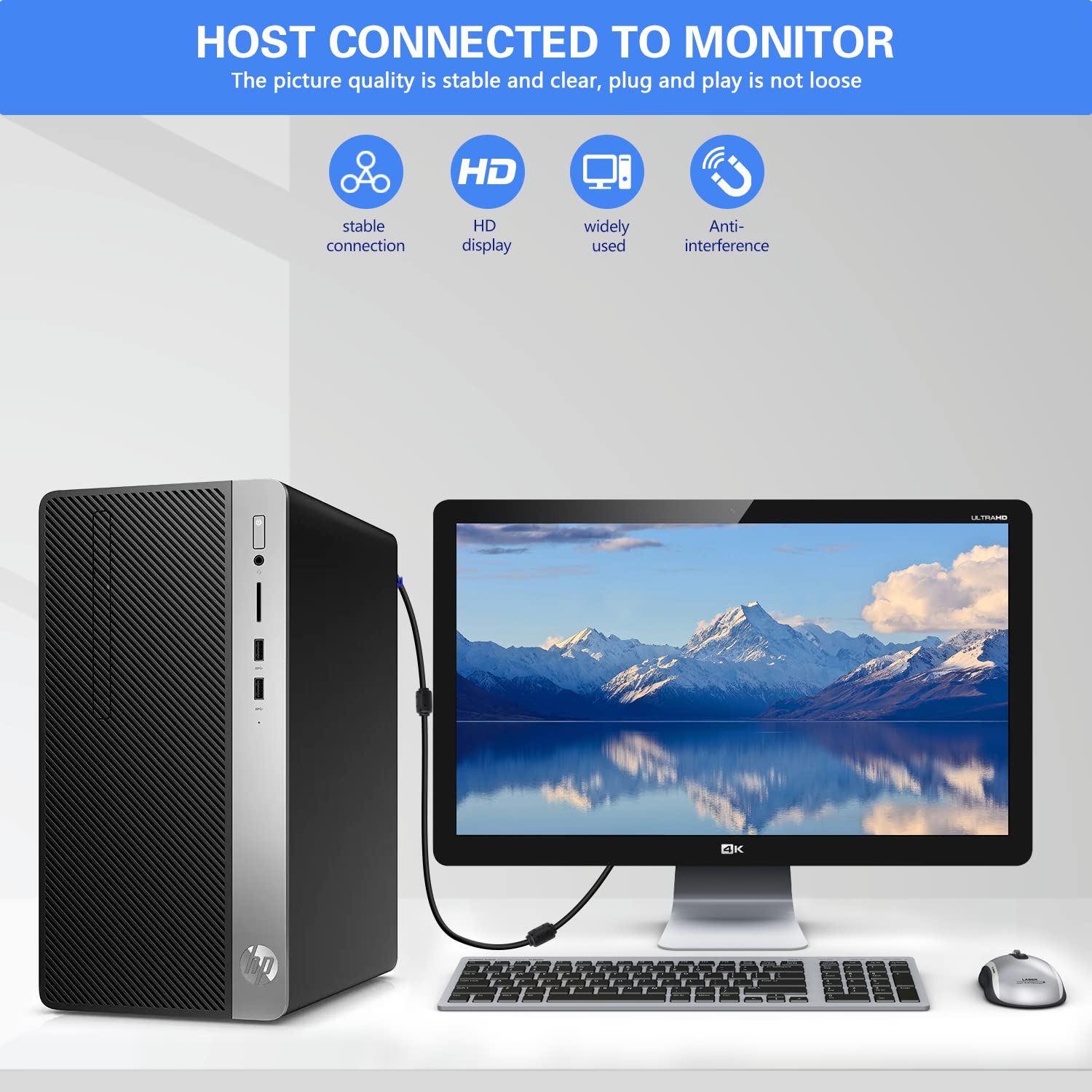 Vga To Vga Monitor Cable 10 Pack, 15 Pin Male To Male Computer Cord Support 1080P Full Hd For Laptop Tv Projector   3 Feet