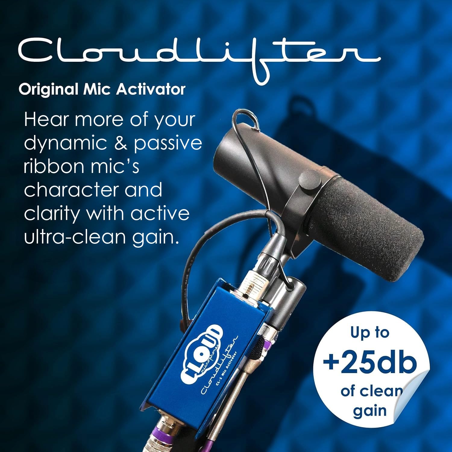Cloud Microphones   Cloudlifter Cl 1 Mic Activator   Ultra Clean Microphone Preamp Gain   Usa Made