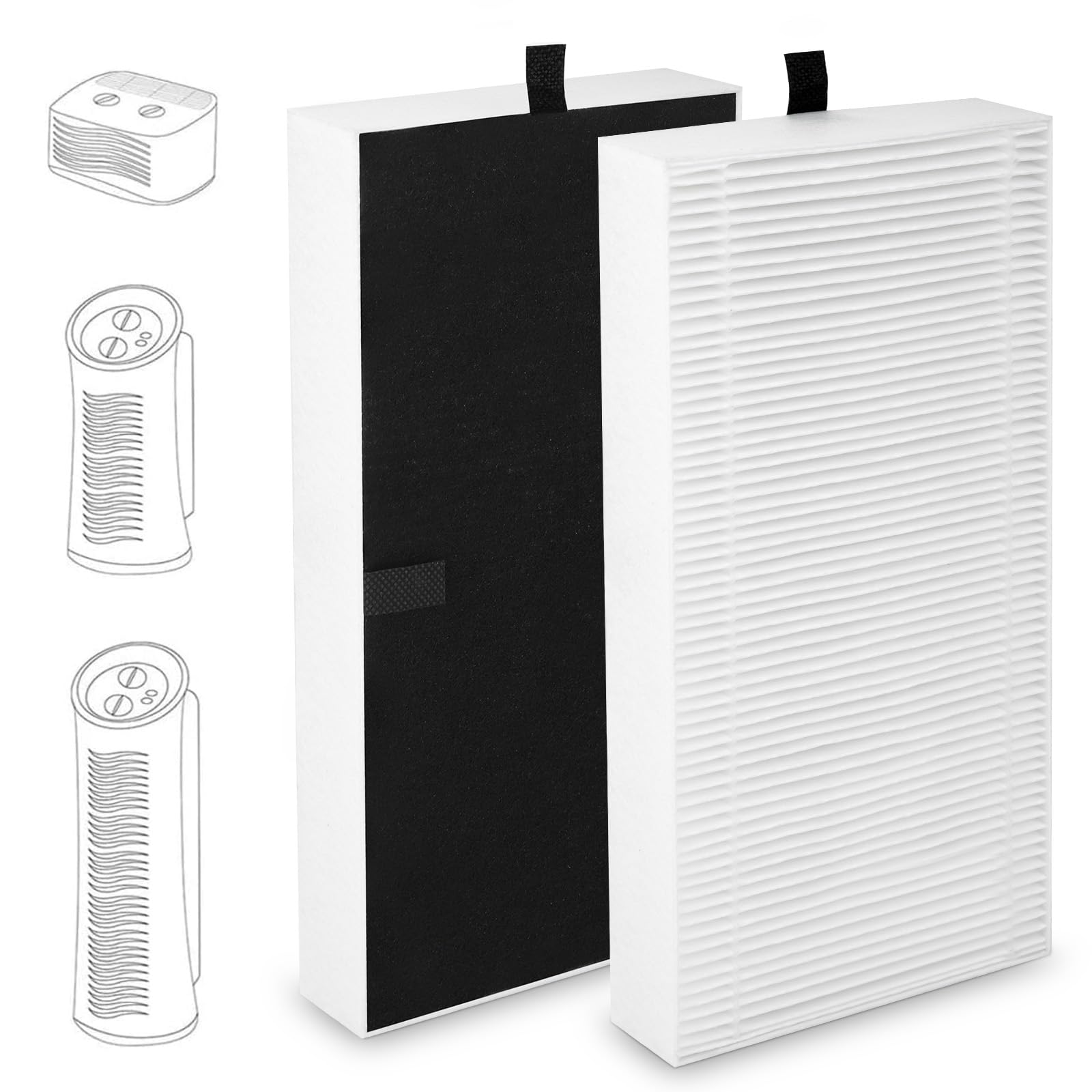 Mxzone True Hepa Filter Replacement Compatible With Febreze Frf102B And Honeywell Filter U, Hht270, Hht290 Series Air Purifier