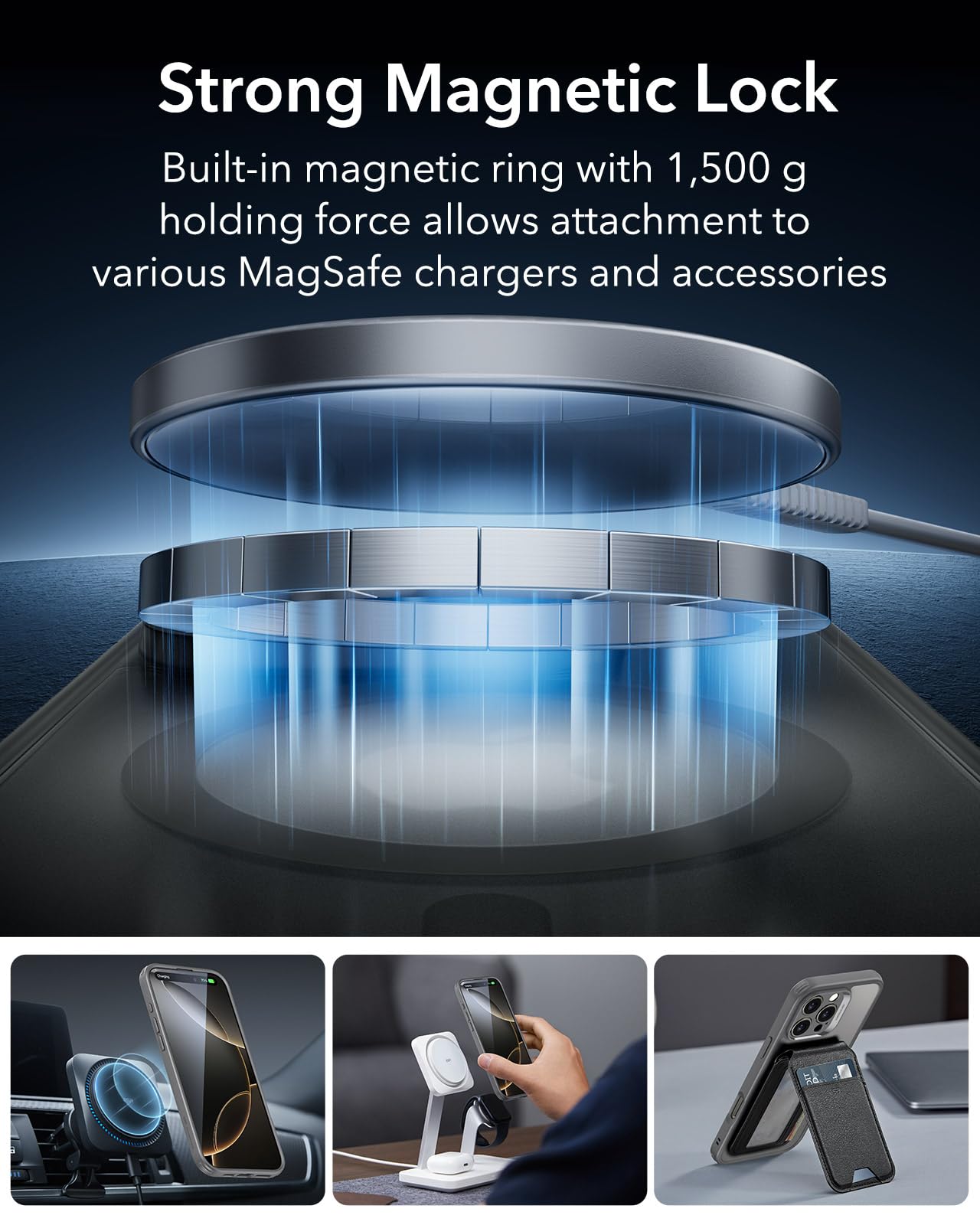 Esr For Iphone 16 Pro Max Case (4 In 1) Set, Translucent Matte Case With Screen Protector, Compatible With Magsafe, Military Gra