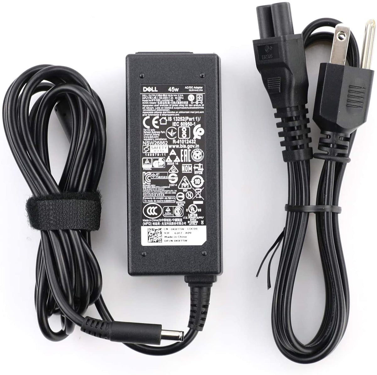 Dell IMSourcing 45 Watt 3 Prong AC Adapter with 6.5 ft Power Cord