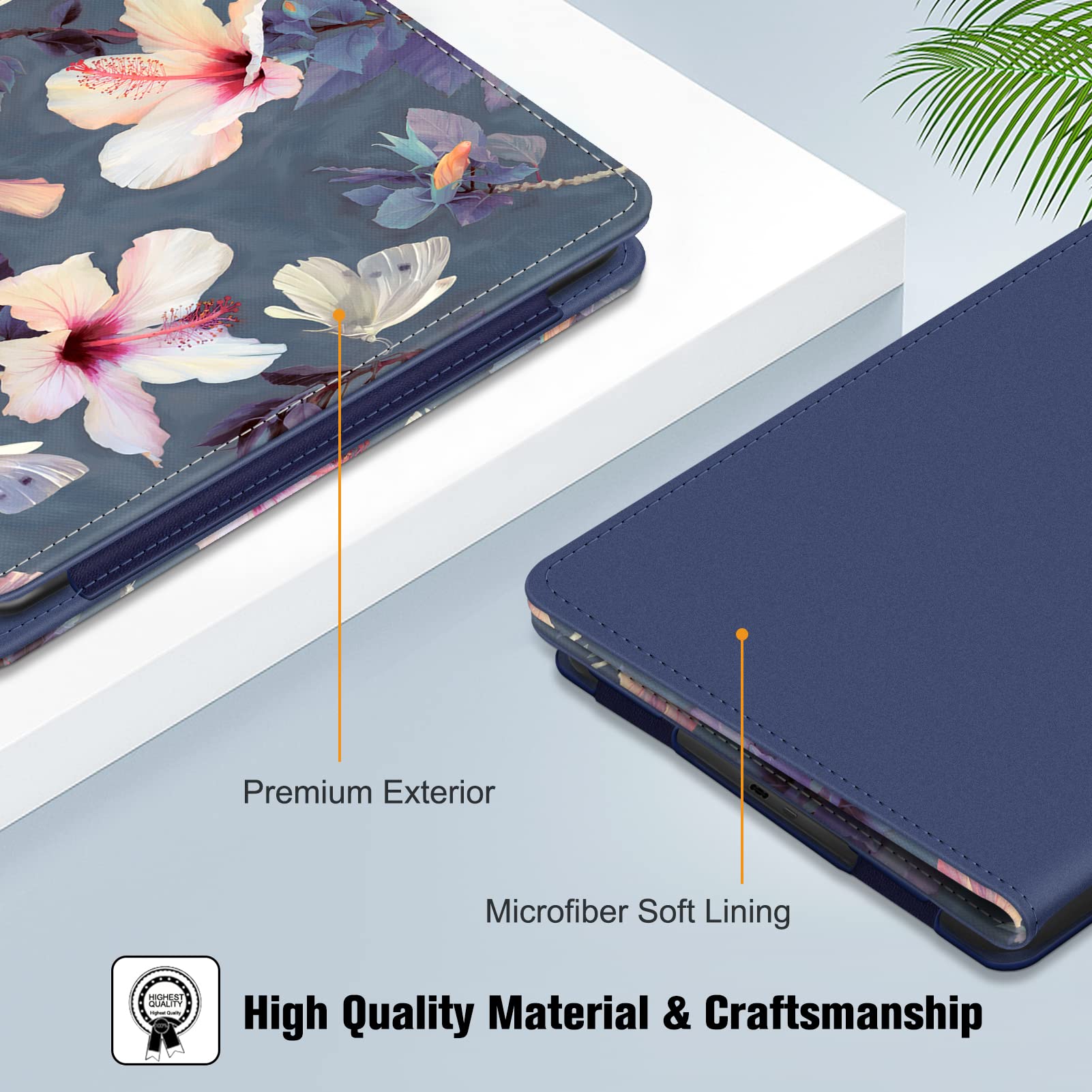 Fintie Folio Case For 6.8'' Kindle Paperwhite (11Th Generation 2021) And Kindle Paperwhite Signature Edition   Book Style Vegan