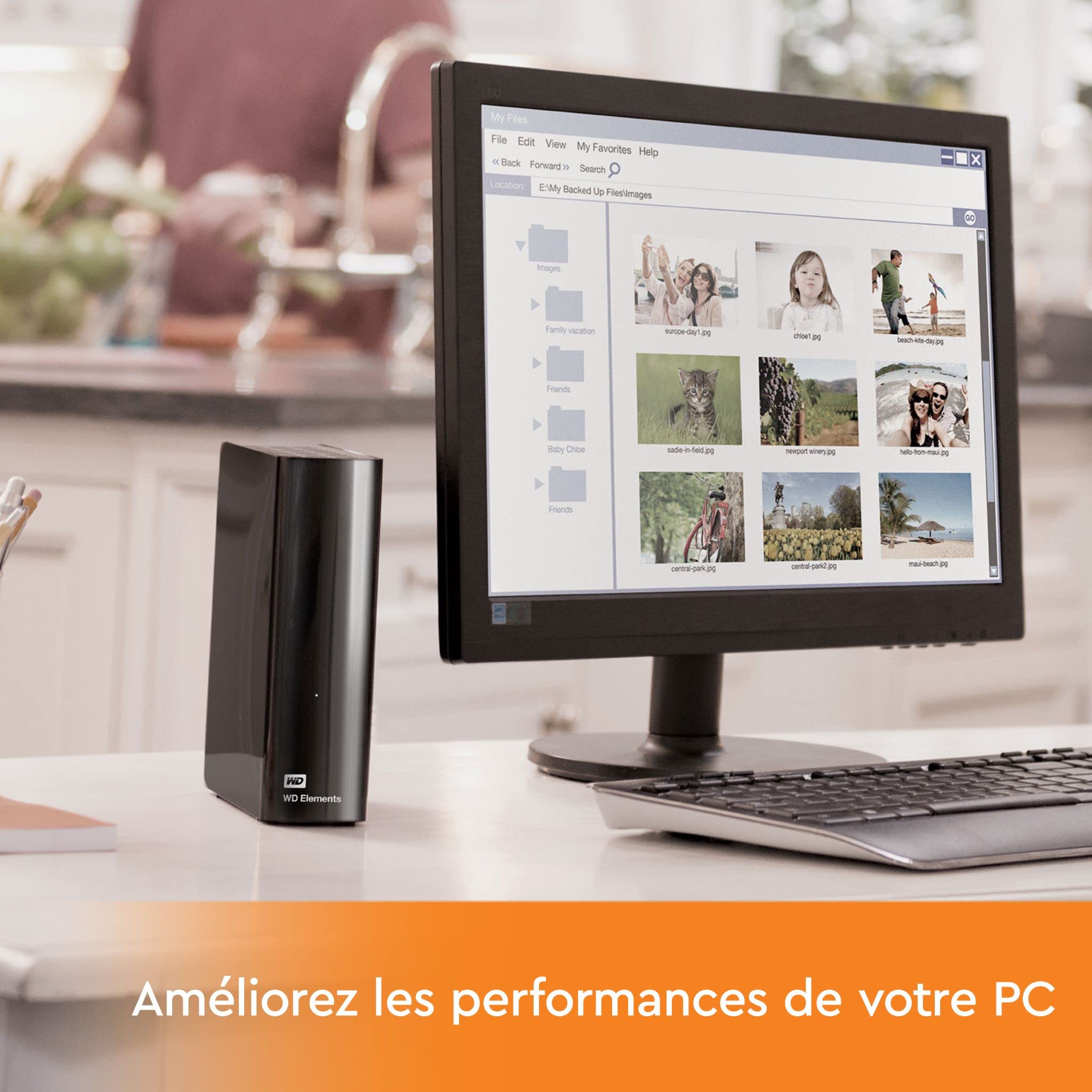 Western Digital 12Tb Elements Desktop External Hard Drive, Usb 3.0 Drive For Plug-And-Play Storage - Wdbwlg0120Hbk-Wesn